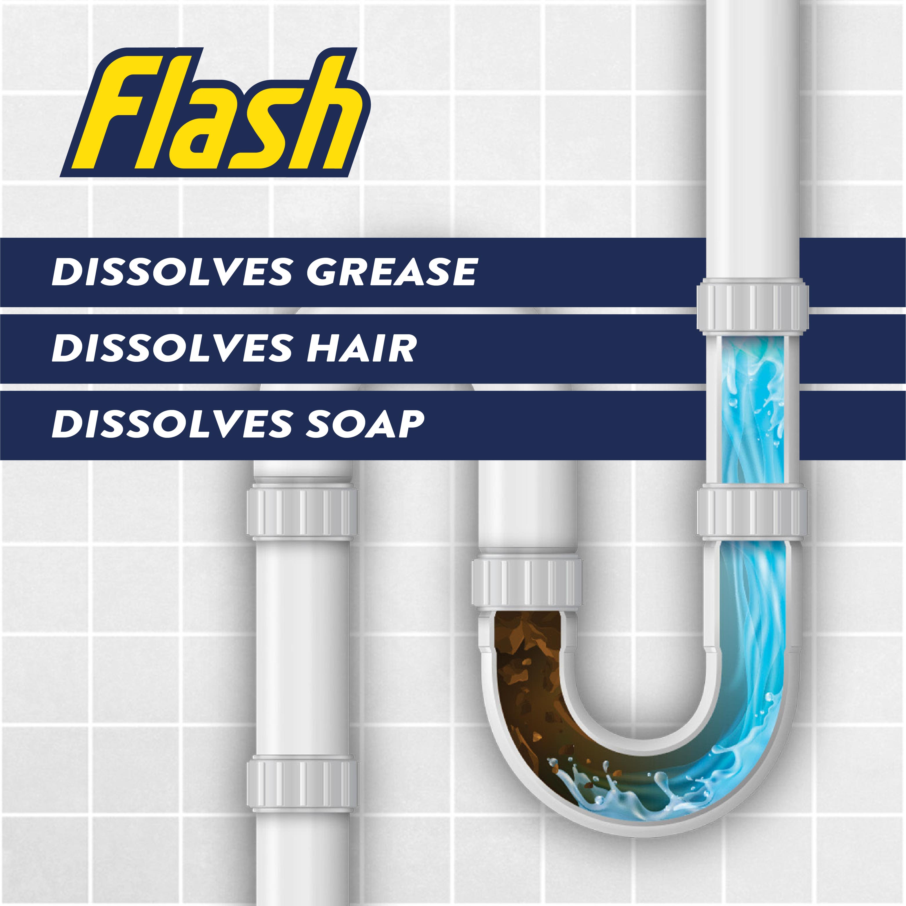 FLASH Indoor Sink and Drain Unblocker 500ml