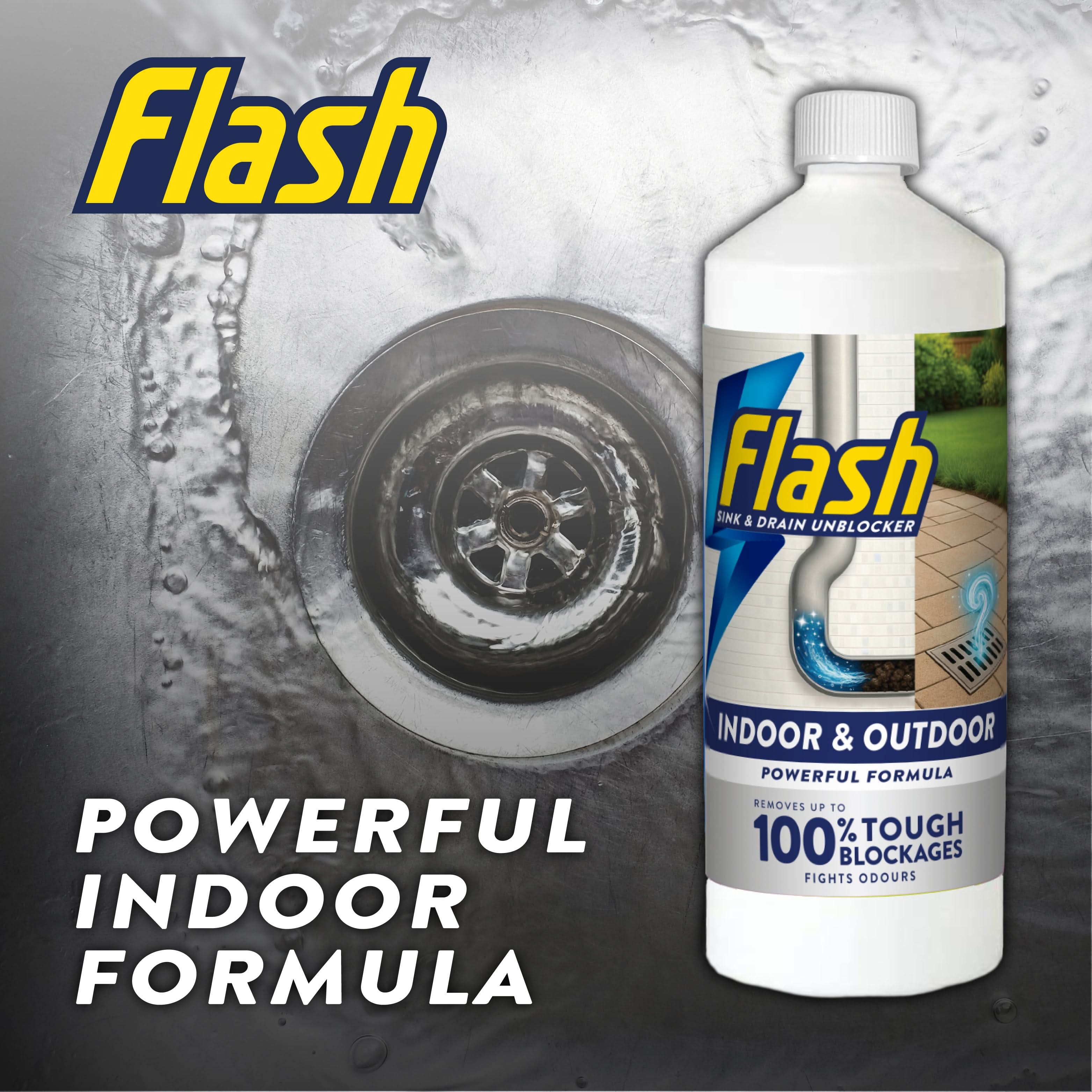 Flash Indoor & Outdoor Sink and Drain Unblocker