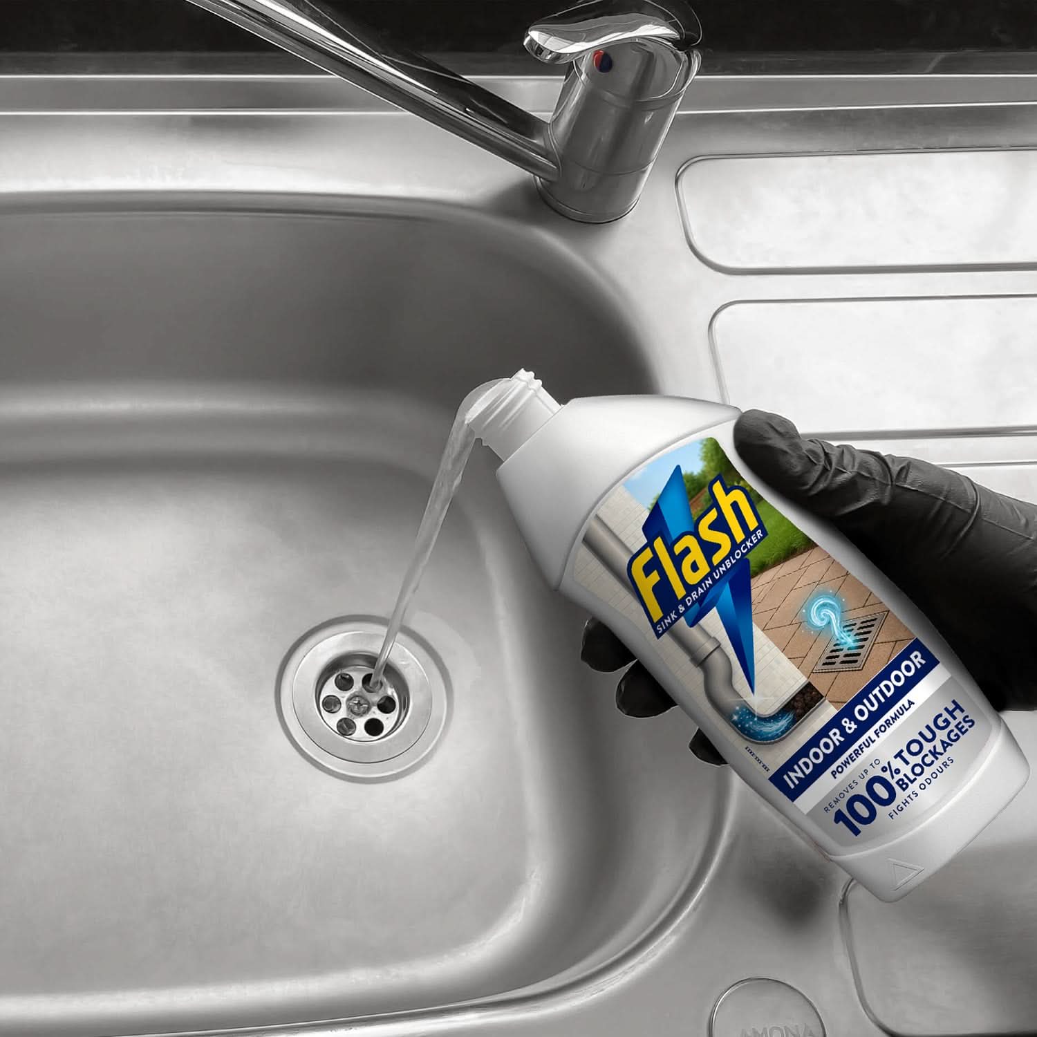 Flash Indoor & Outdoor Sink and Drain Unblocker