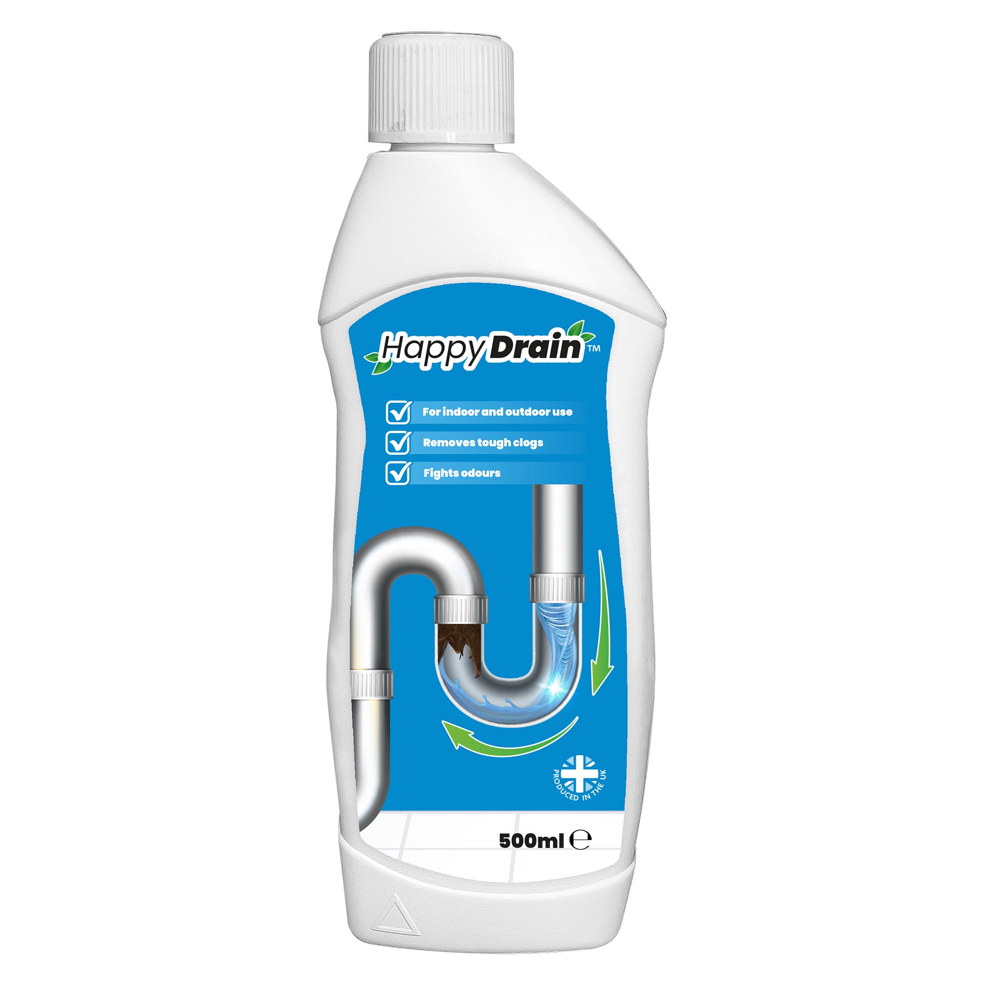 Happy Drain Sink and Drain Unblocker - 500 ml