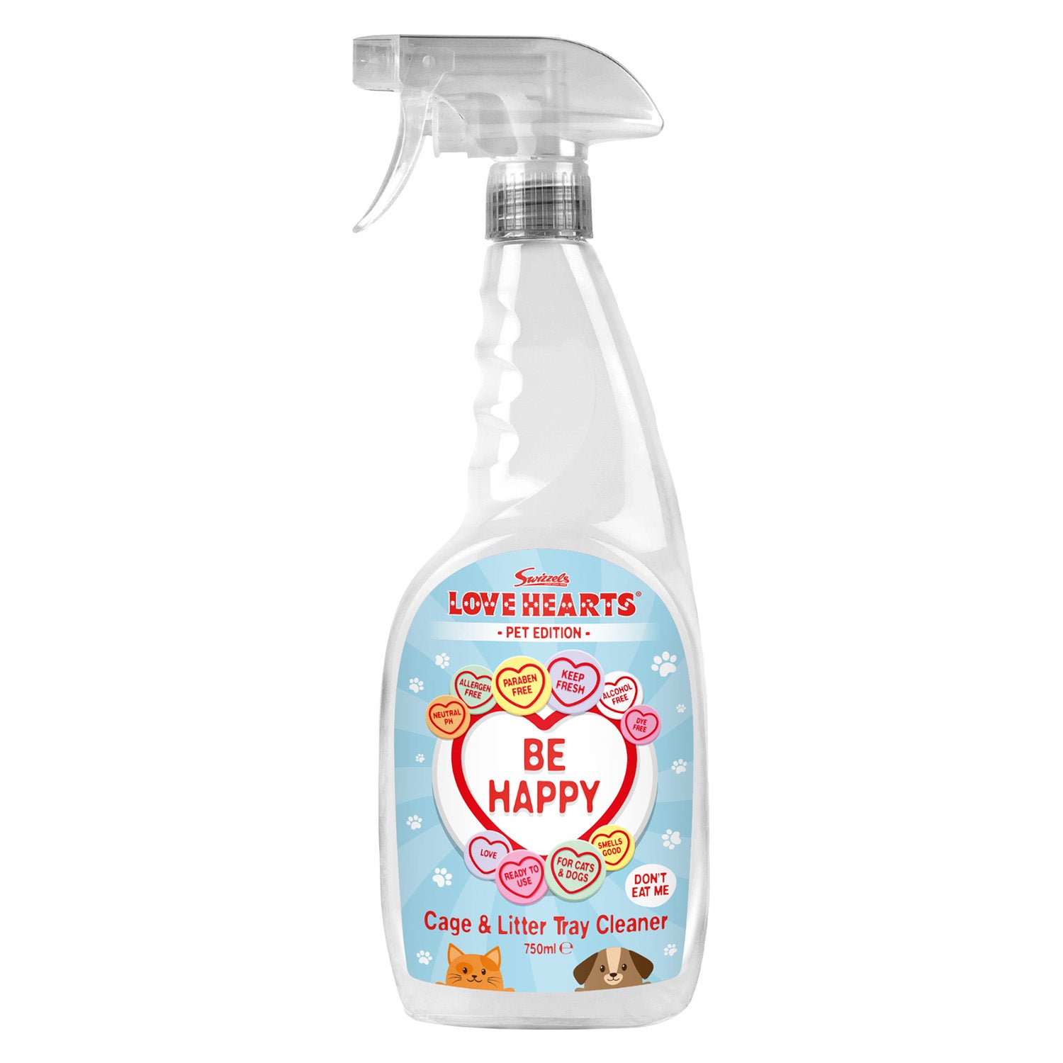 Swizzels Love Hearts Cage Litter Tray Cleaner 750ml