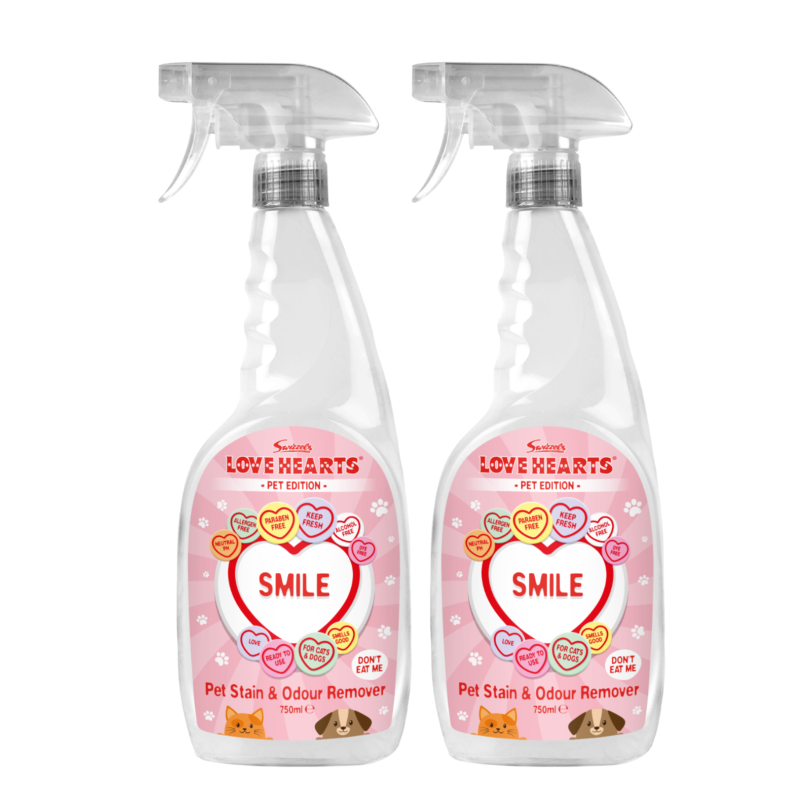 Swizzels Love Hearts - Stain & Odour Remover 2 x 750ml
