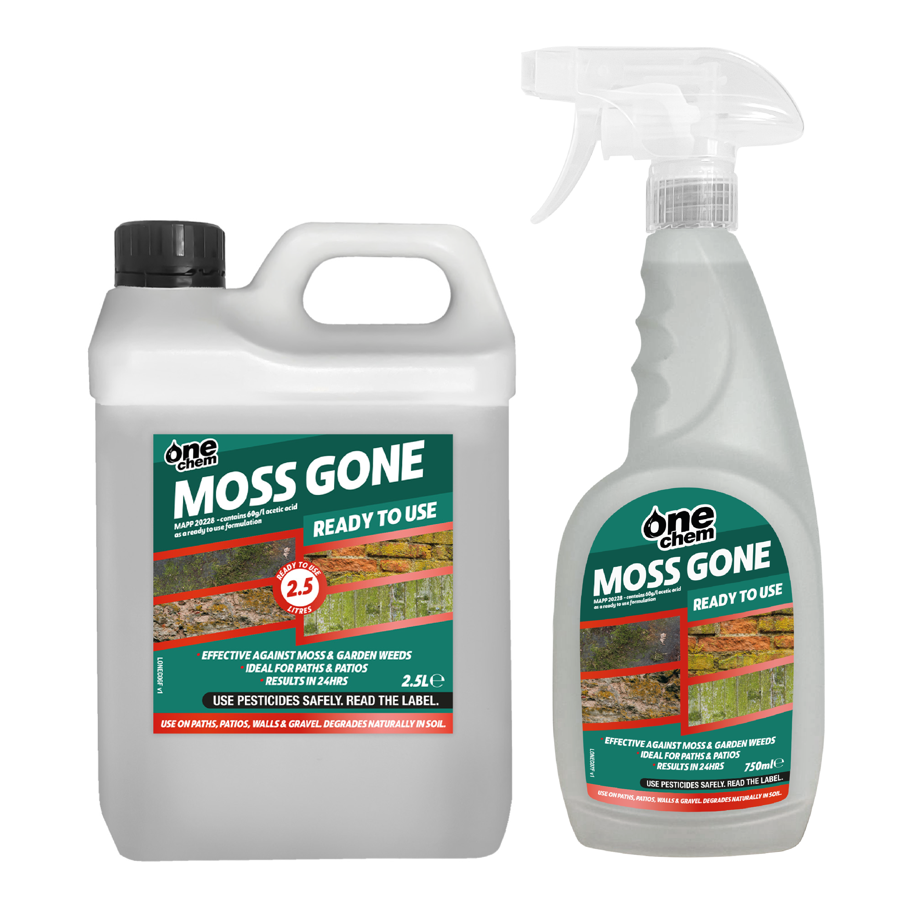 One Chem Moss Gone - Moss Killer