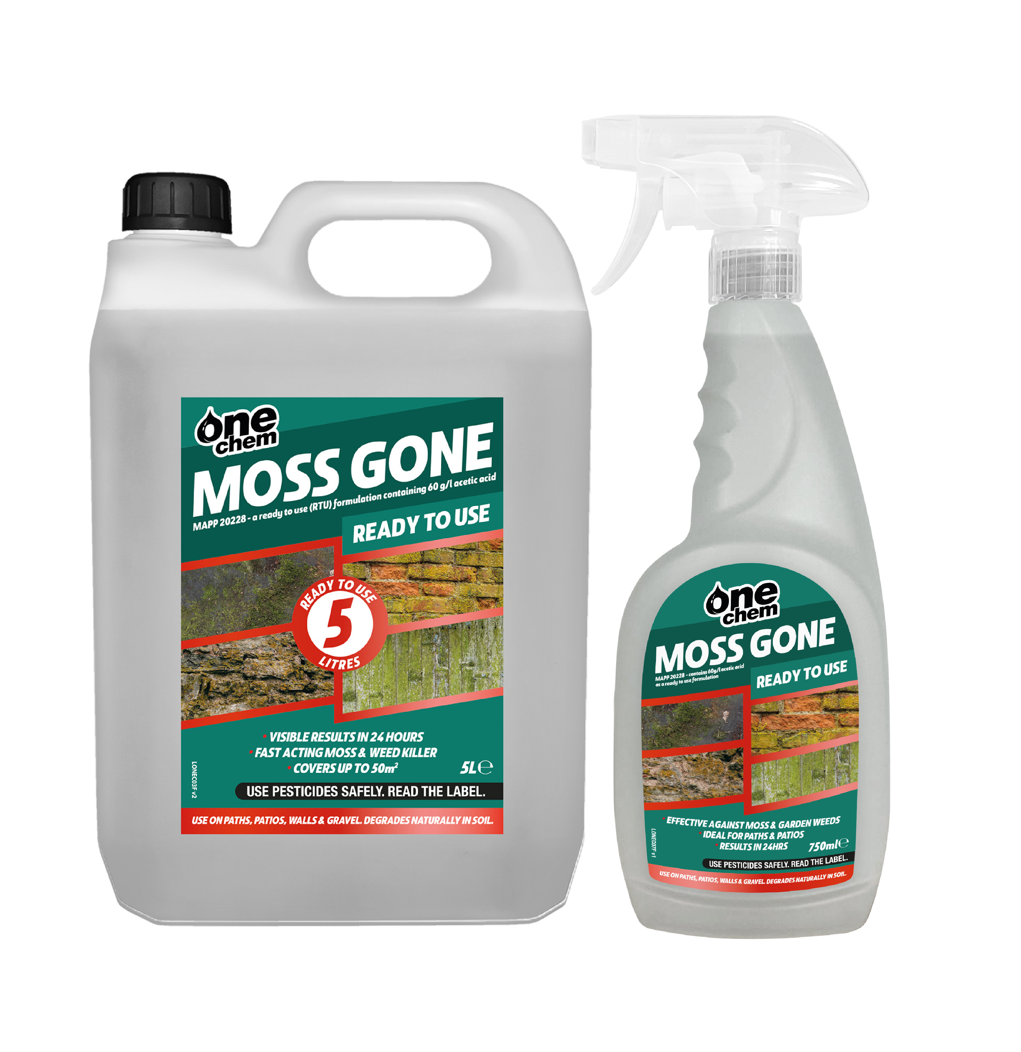 One Chem Moss Gone - Moss Killer