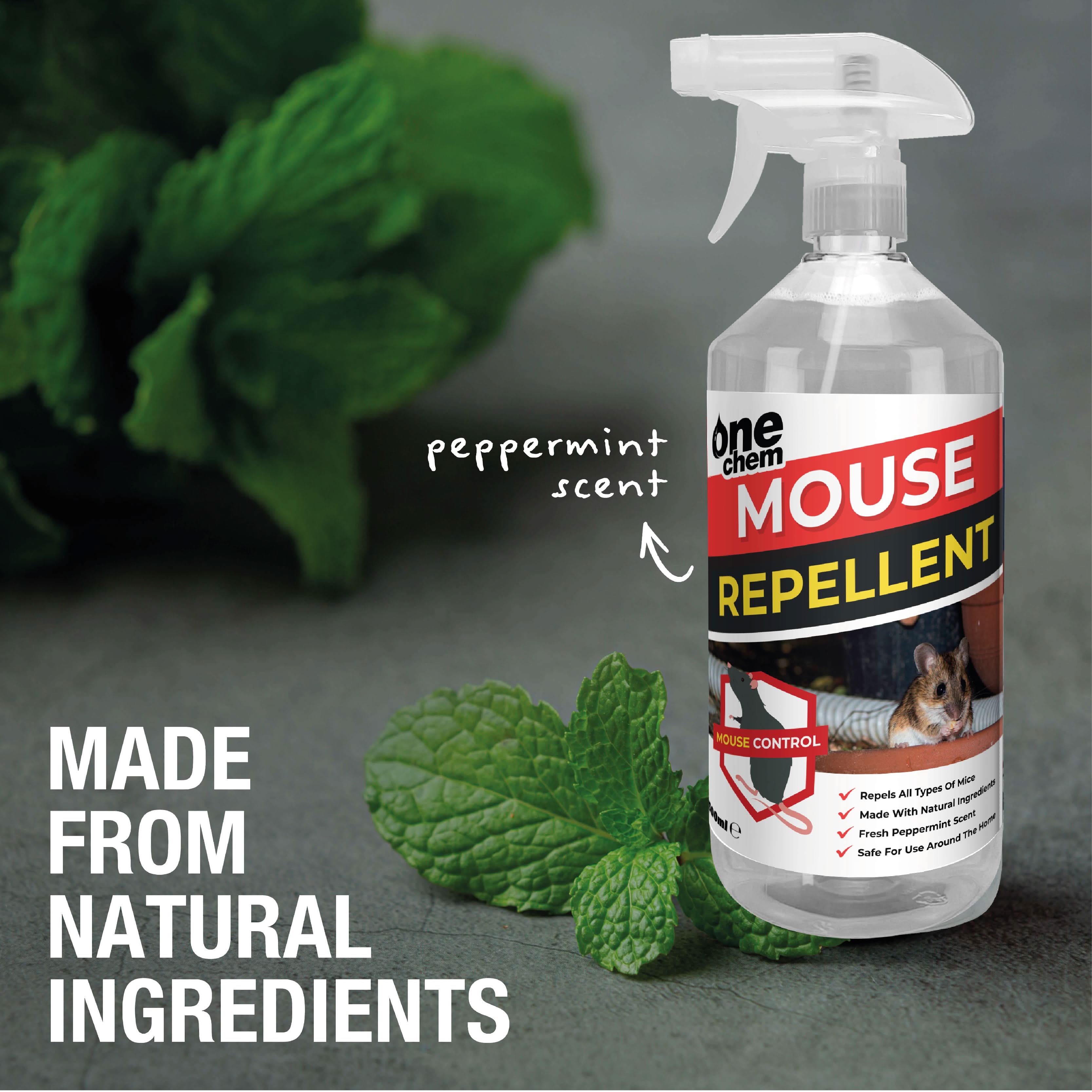 One Chem Mouse Repellent Spray 500ml, Peppermint Scent