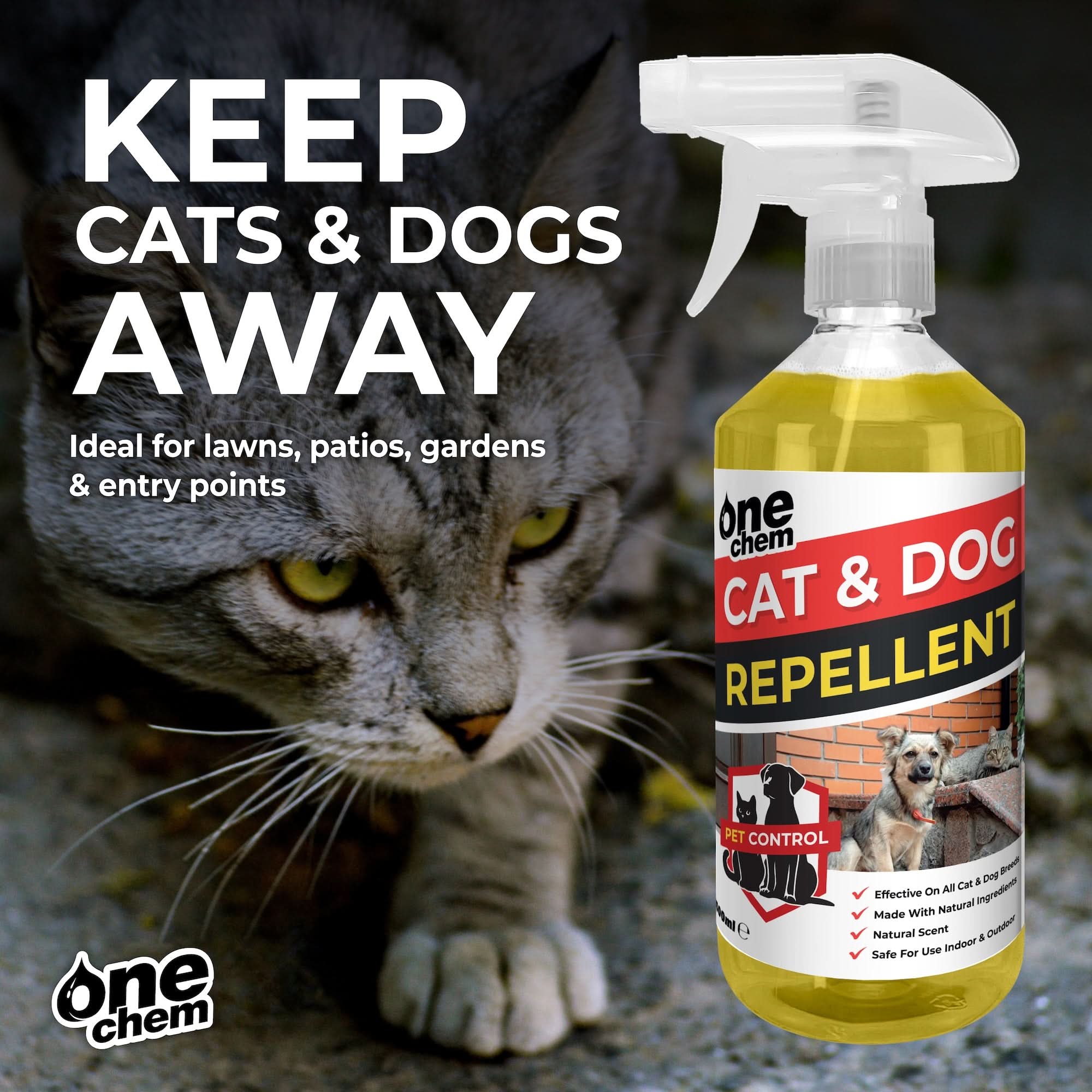 One Chem Cat & Dog Control Spray – Ready to Use