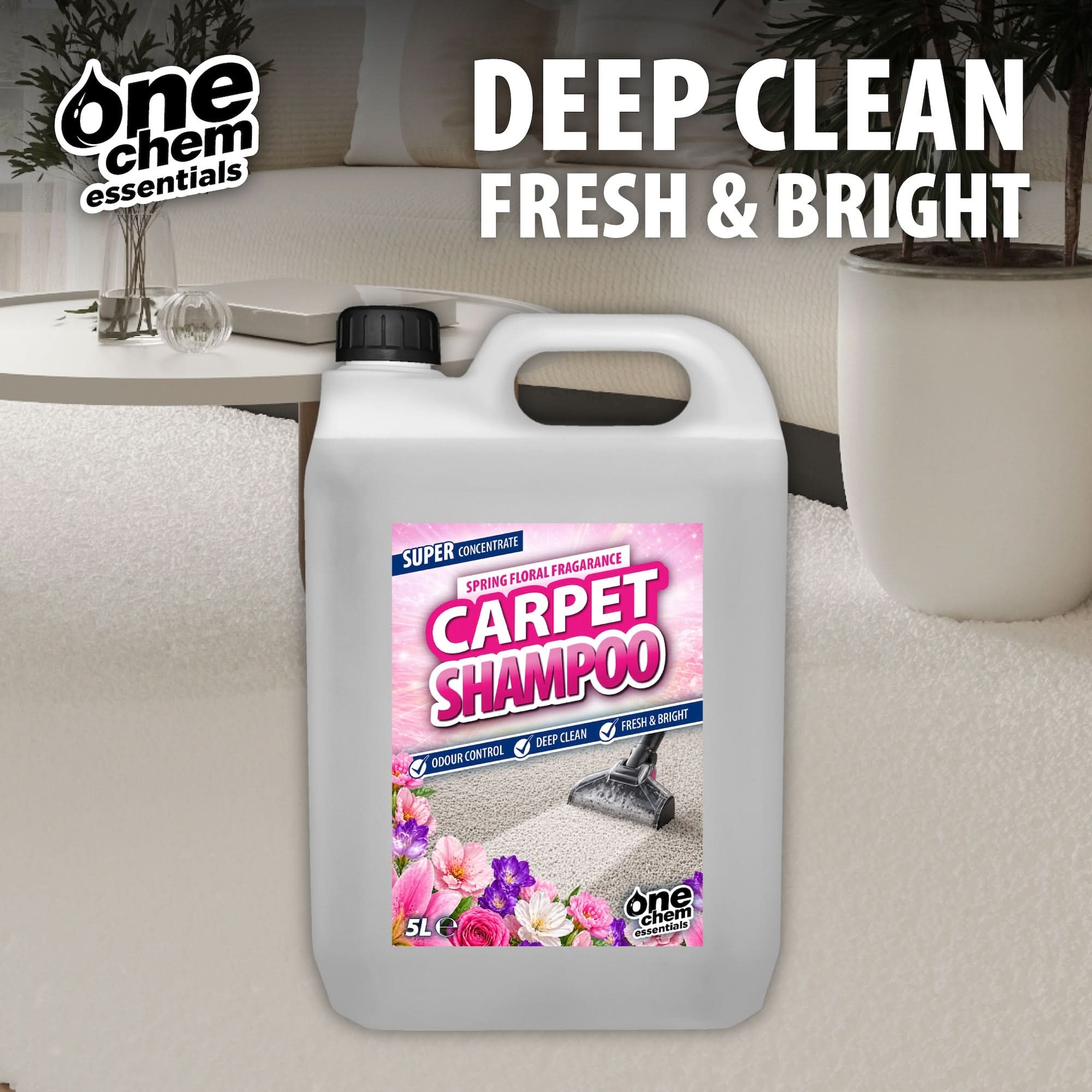 One Chem Essentials Carpet Shampoo – Spring Floral Fragrance