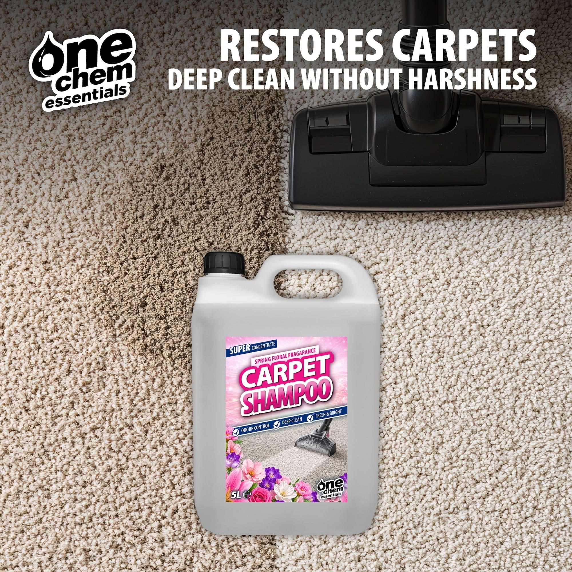 One Chem Essentials Carpet Shampoo – Spring Floral Fragrance