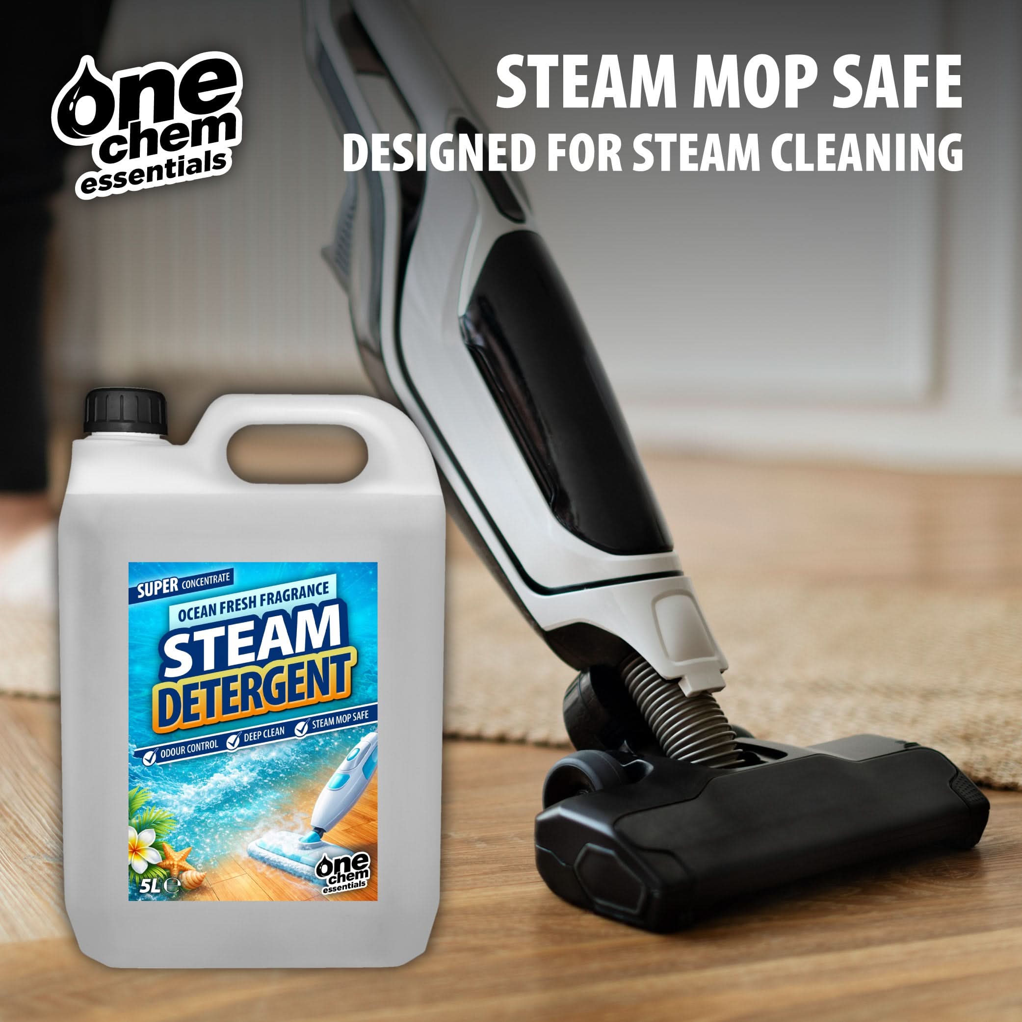 One Chem Essential Steam Detergent - Super Concentrate - Ocean Fresh Fragrance