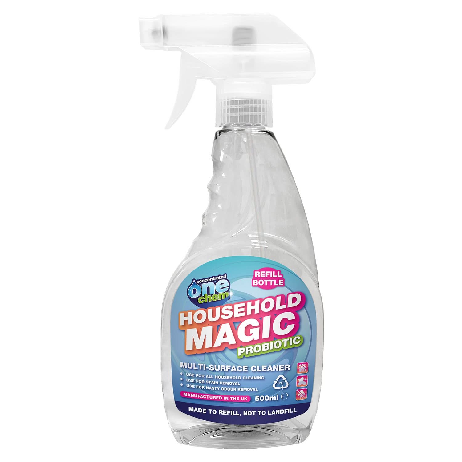 One Chem Household Magic - Probiotic Multi-Surface Cleaner Concentrate - Dilutable 20x