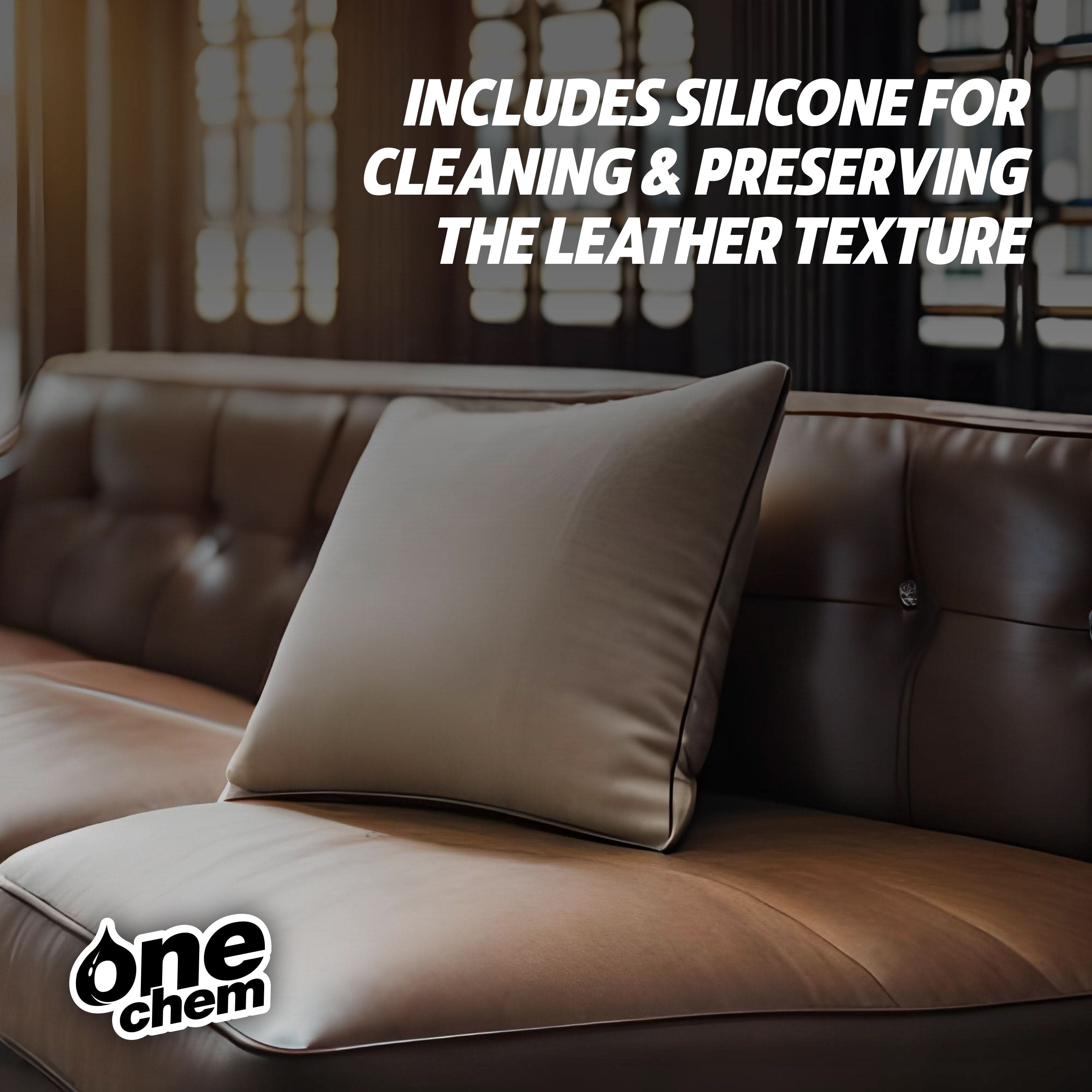 One Chem Leather Cleaning Kit - Leather Cleaner 500ml + Leather Cream 250ml