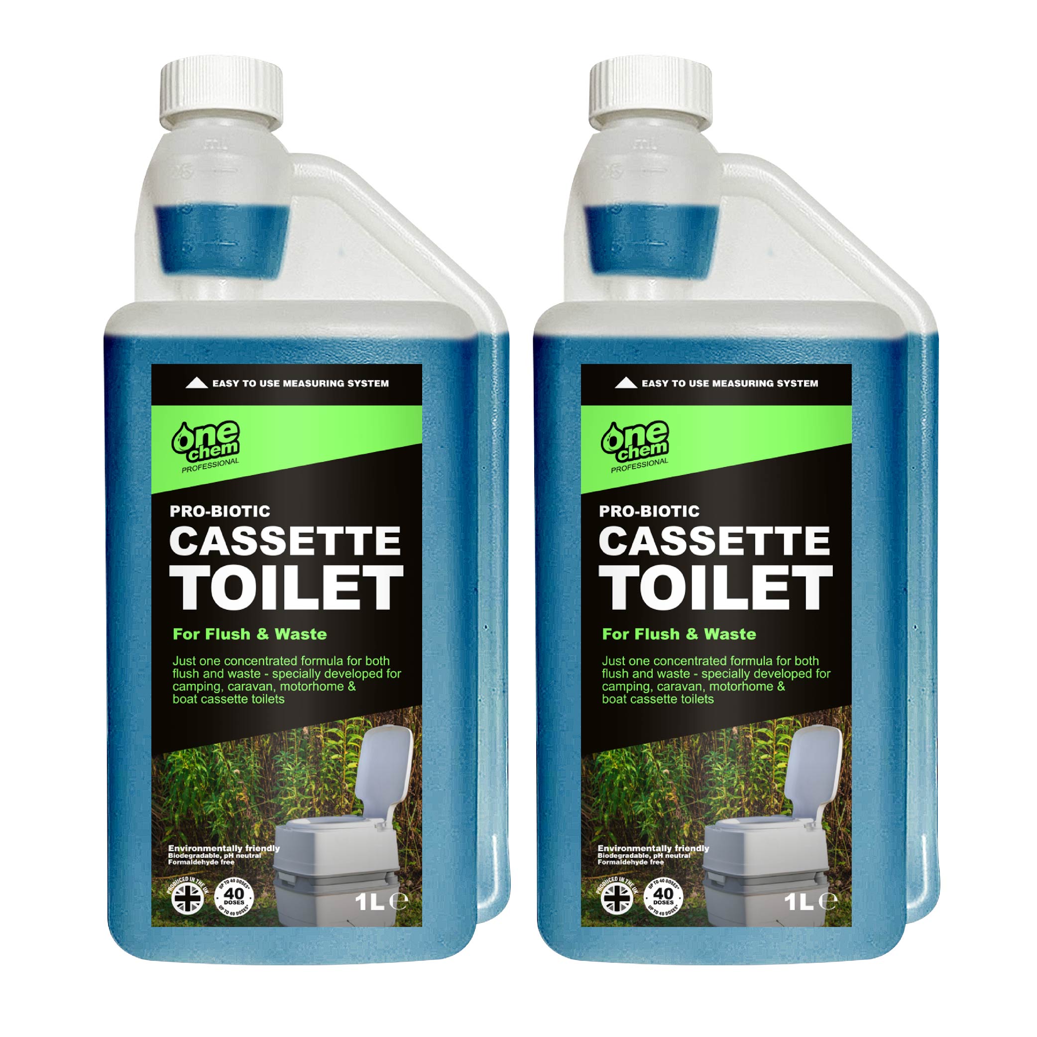 One Chem Professional Pro-Biotic Cassette Toilet 2 x 1L Concentrate