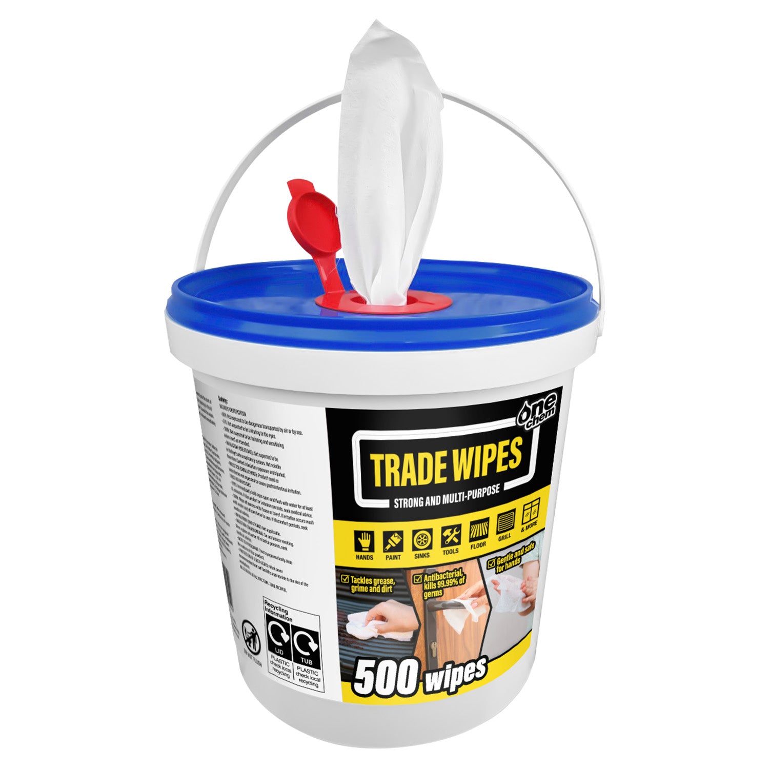 One Chem Trade Wipes (500 wipes per bucket)