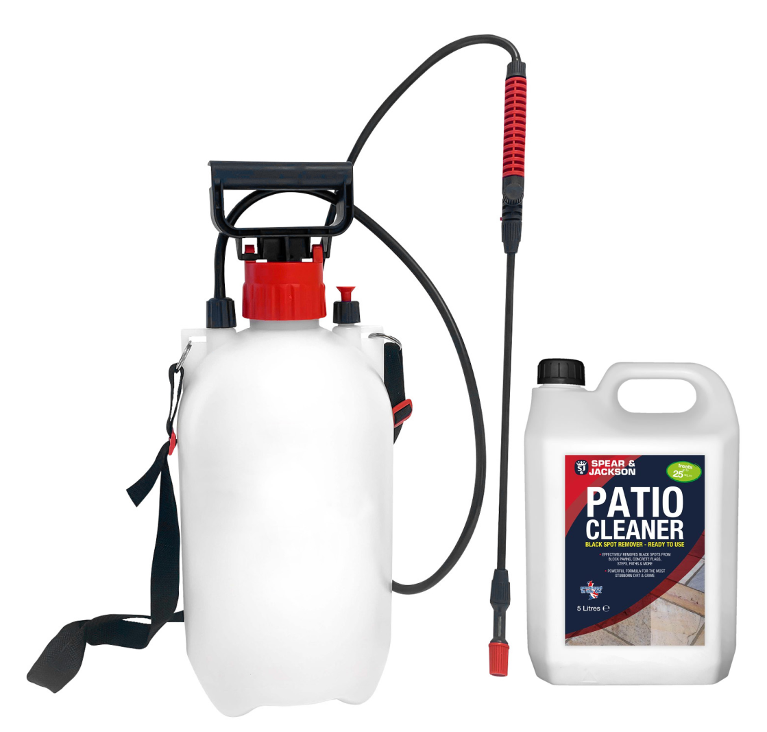 Spear & Jackson Black Spot Remover 5L (with 5L Pressure Sprayer)