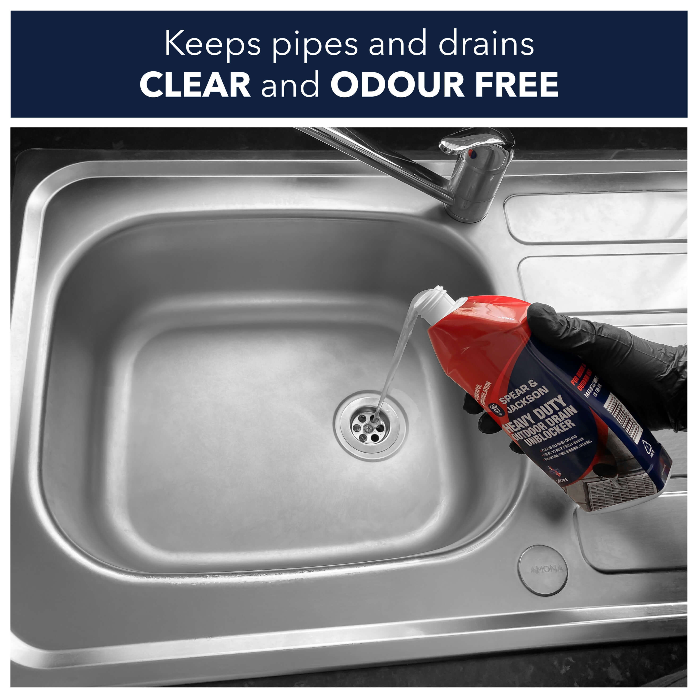 Sink and Drain Unblocker 500ml Spear and Jackson