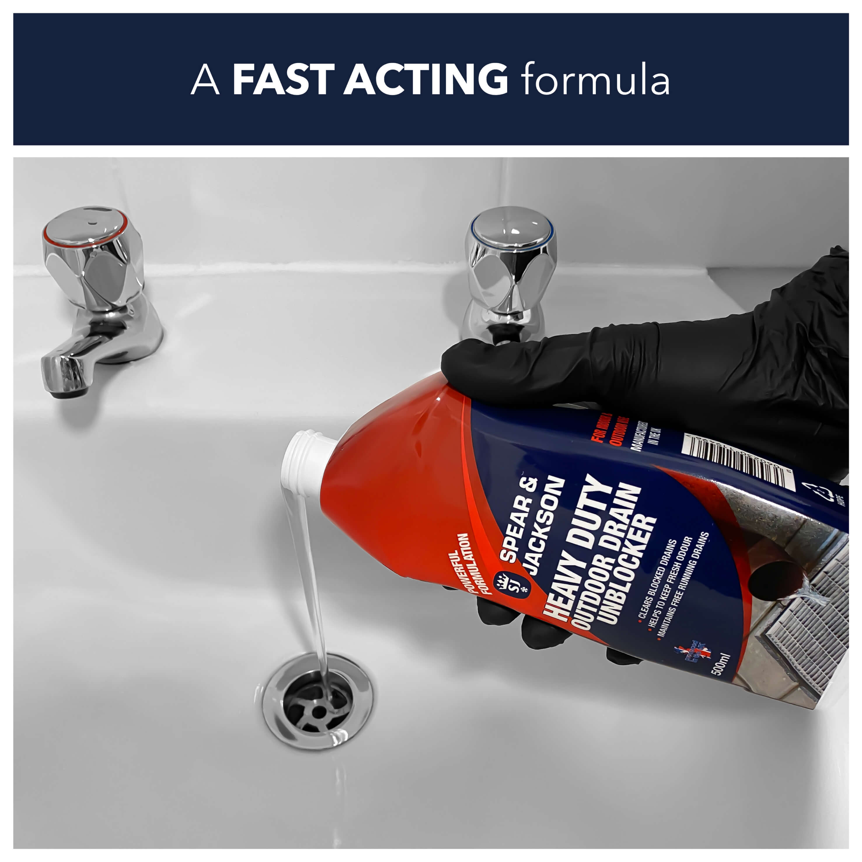 Sink and Drain Unblocker 500ml Spear and Jackson