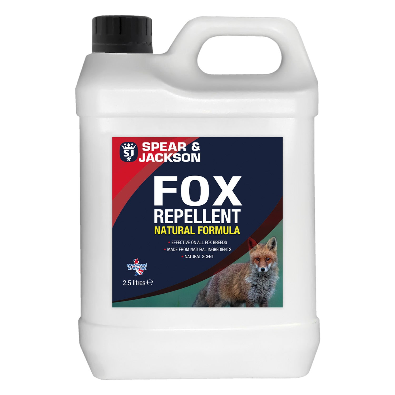Spear & Jackson Fox Repellent - 2.5L plus 500ml Trigger Spray
