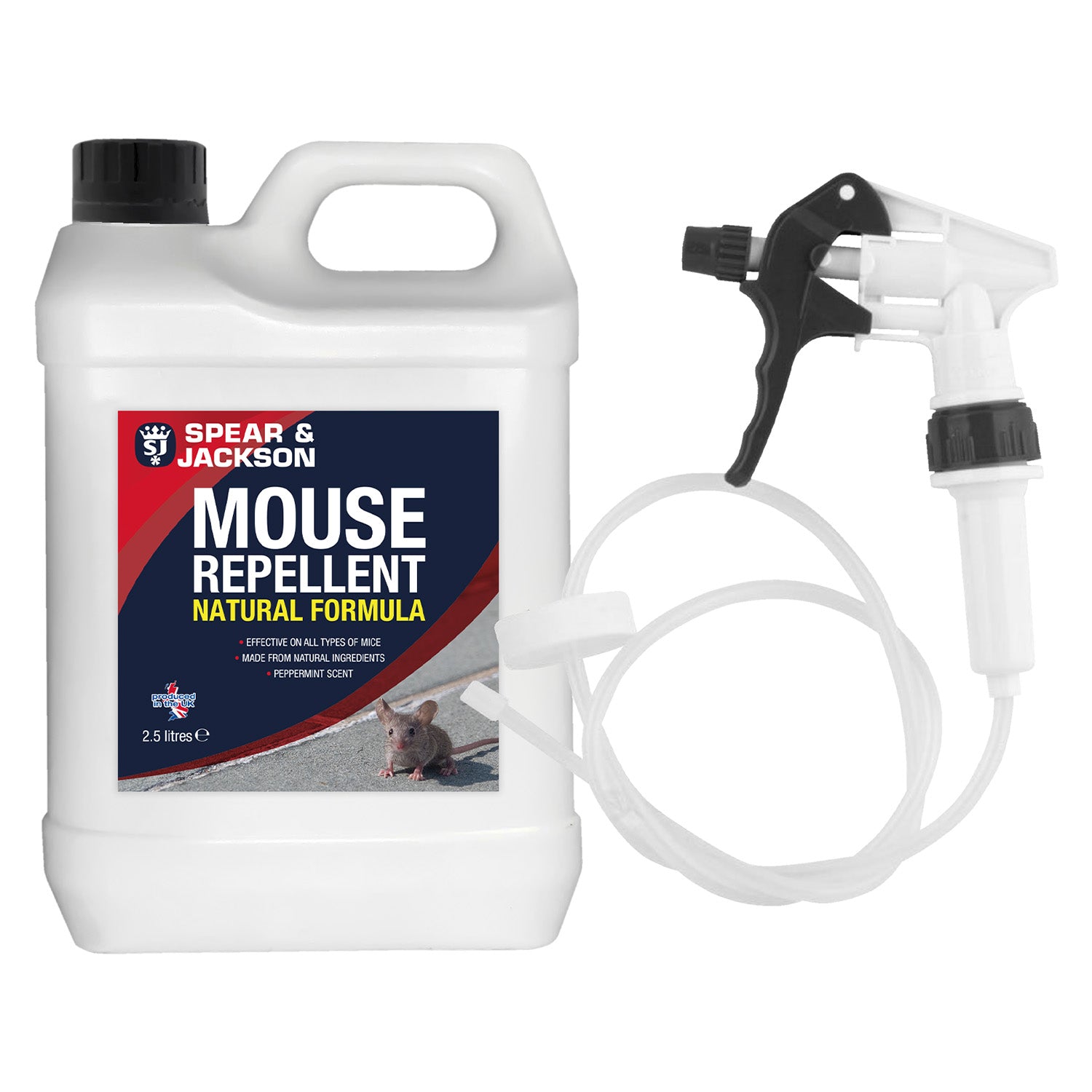 Mouse Repellent with Long Hose Trigger - 2.5L - Spear and Jackson
