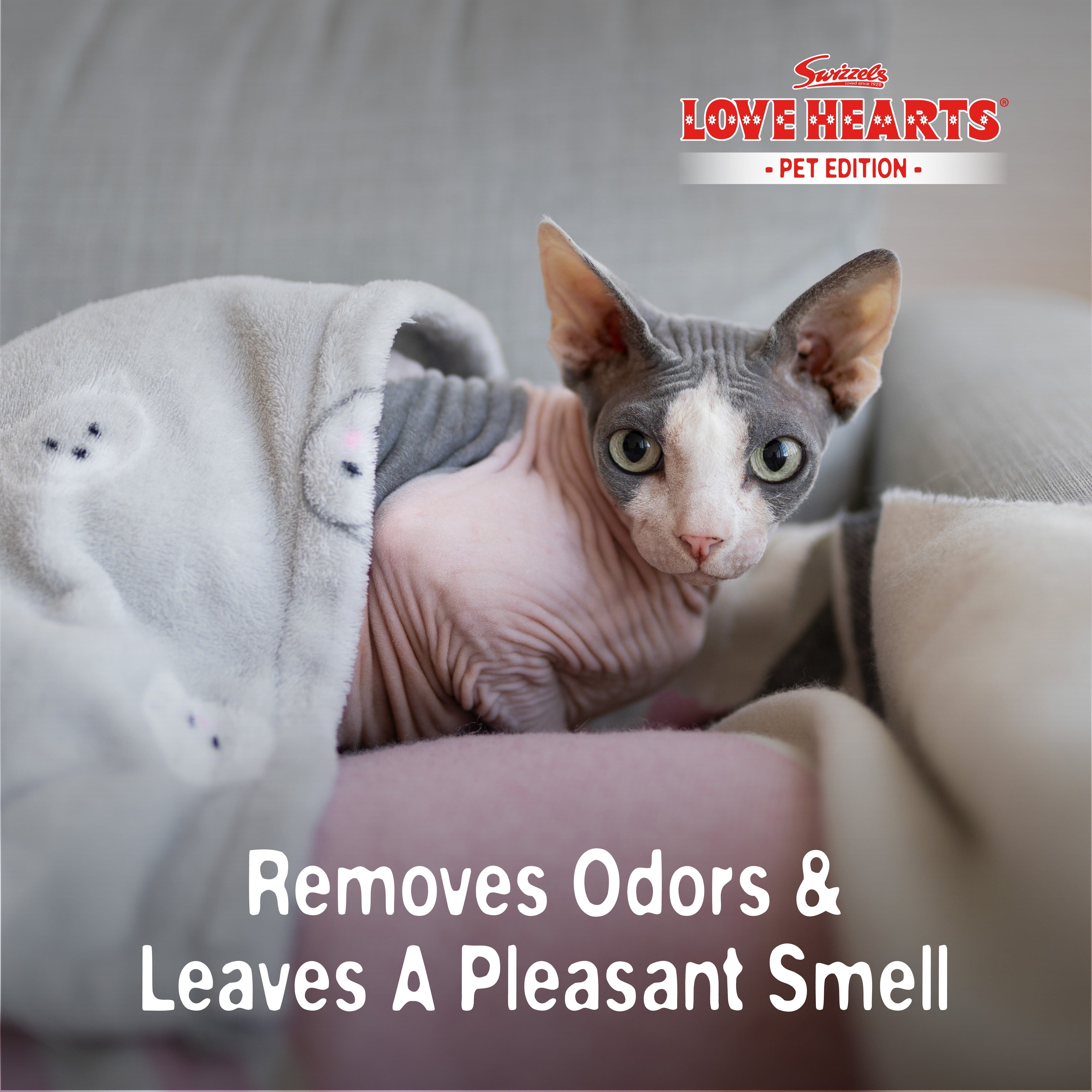 Swizzels Love Hearts Pet Stain & Odour Remover, 750 ml, Apple Scent