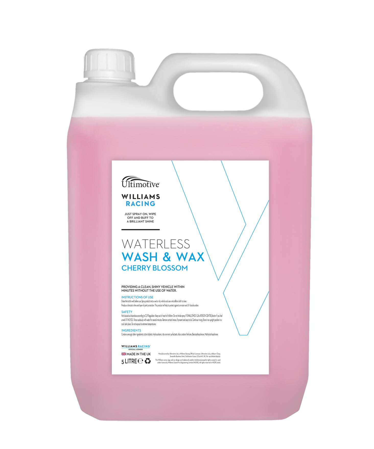 Williams Waterless Wash & Wax 5L Cherry Blossom