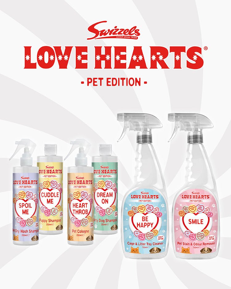 swizzels love hearts pet grooming range