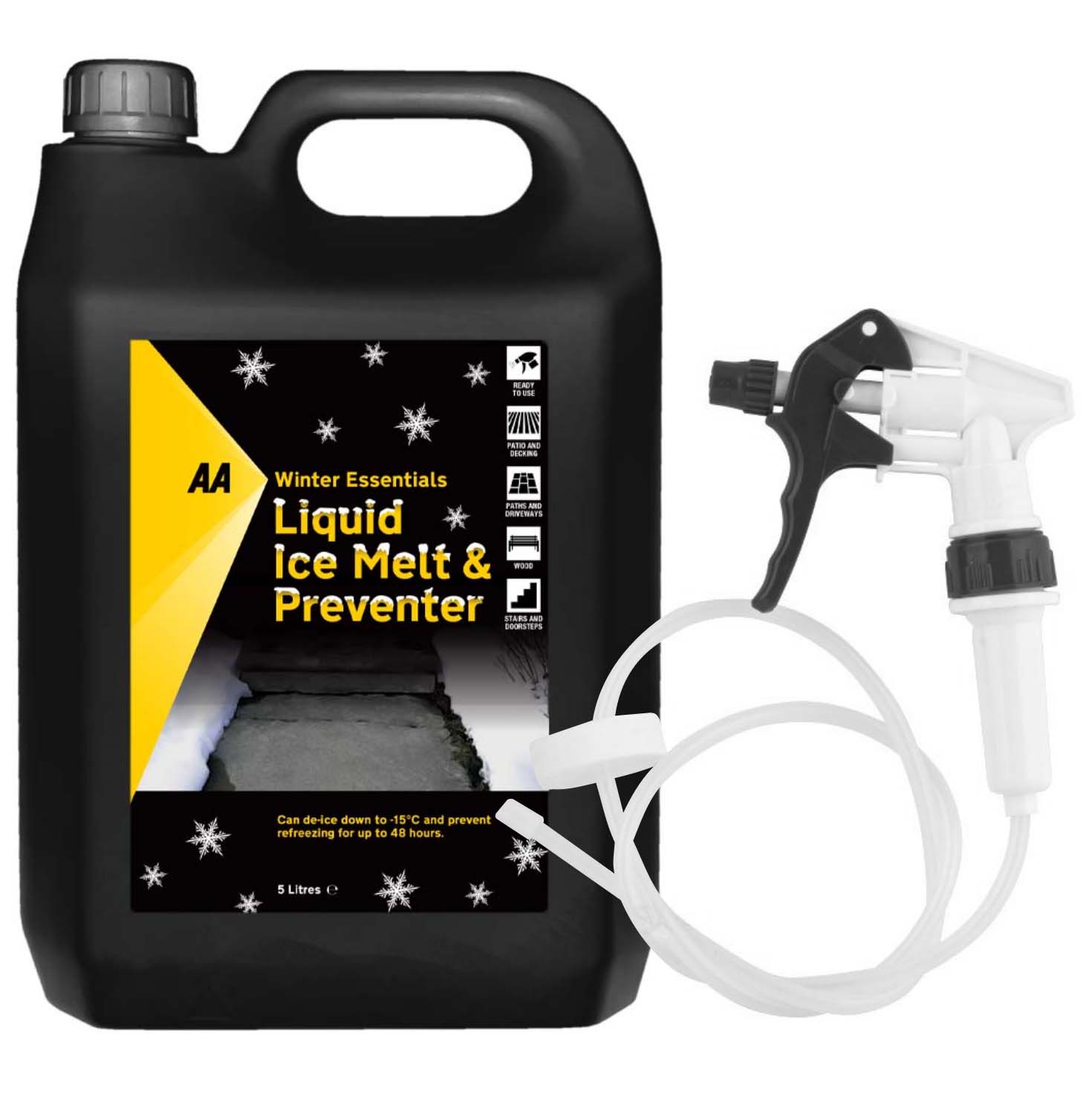 AA Liquid Ice Melt & Preventer 5L (with Long Hose Trigger)
