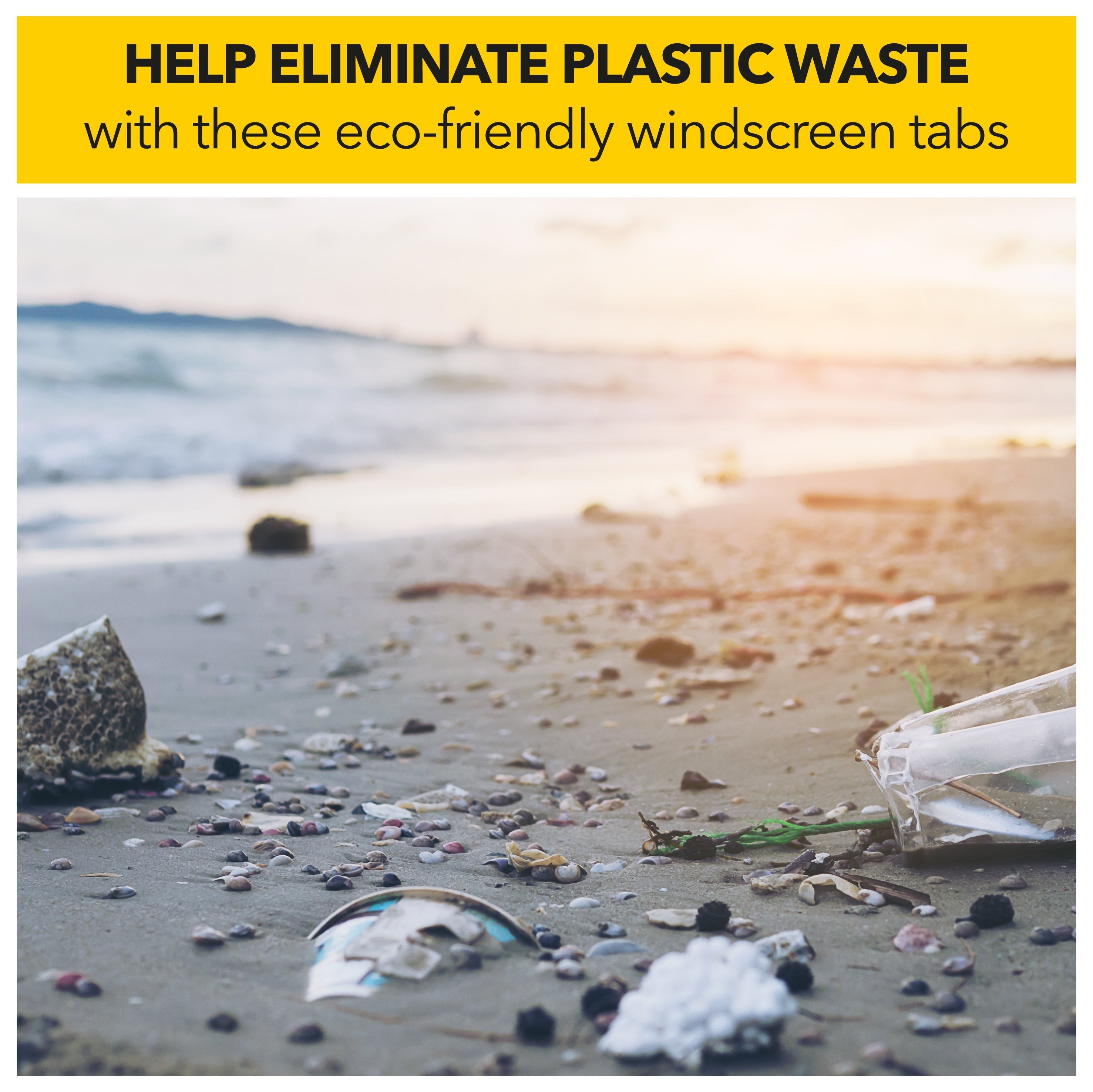 help eliminate plastic waste with these eco-friendly windscreen tabs