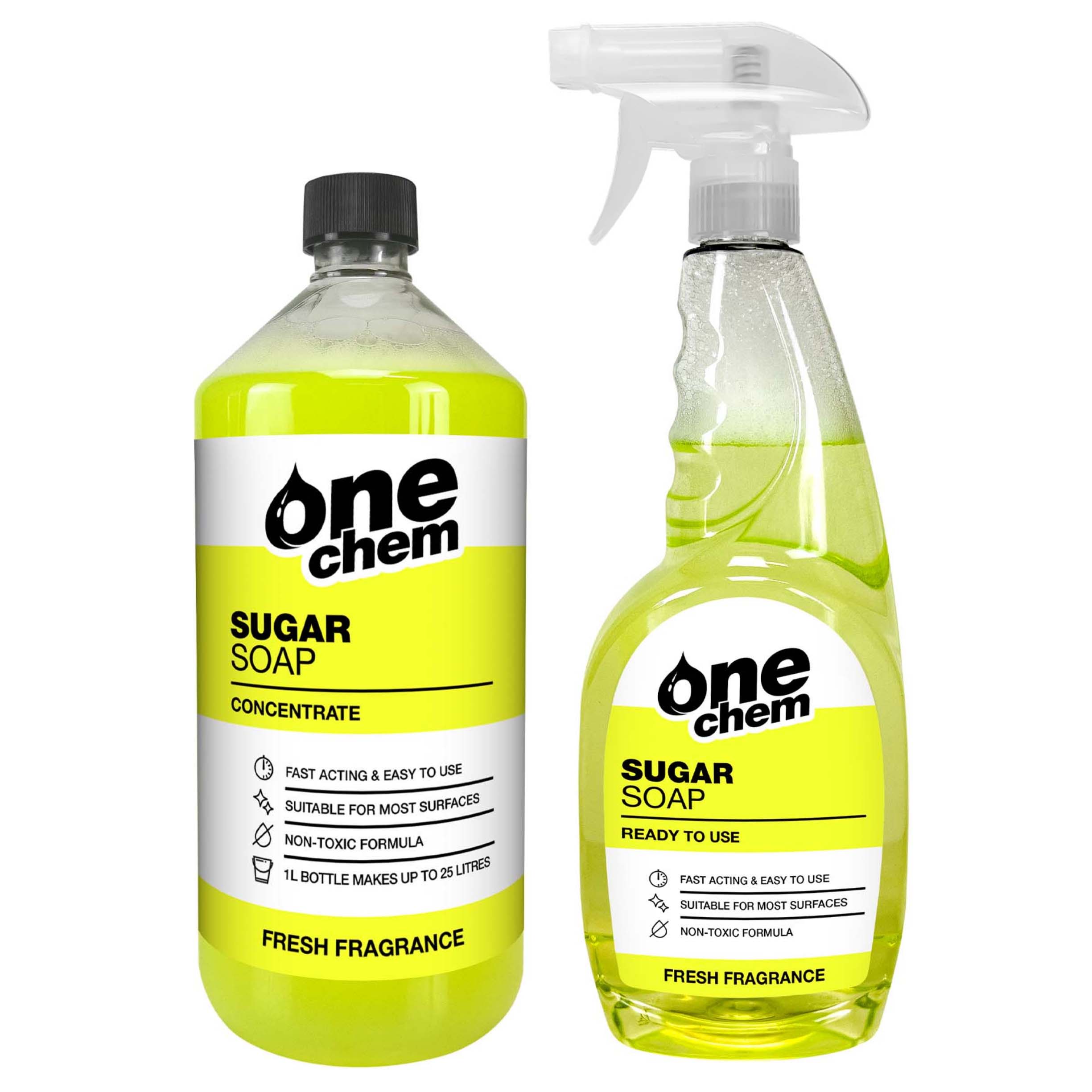 One Chem Sugar Soap 1L Conc + 750ml RTU