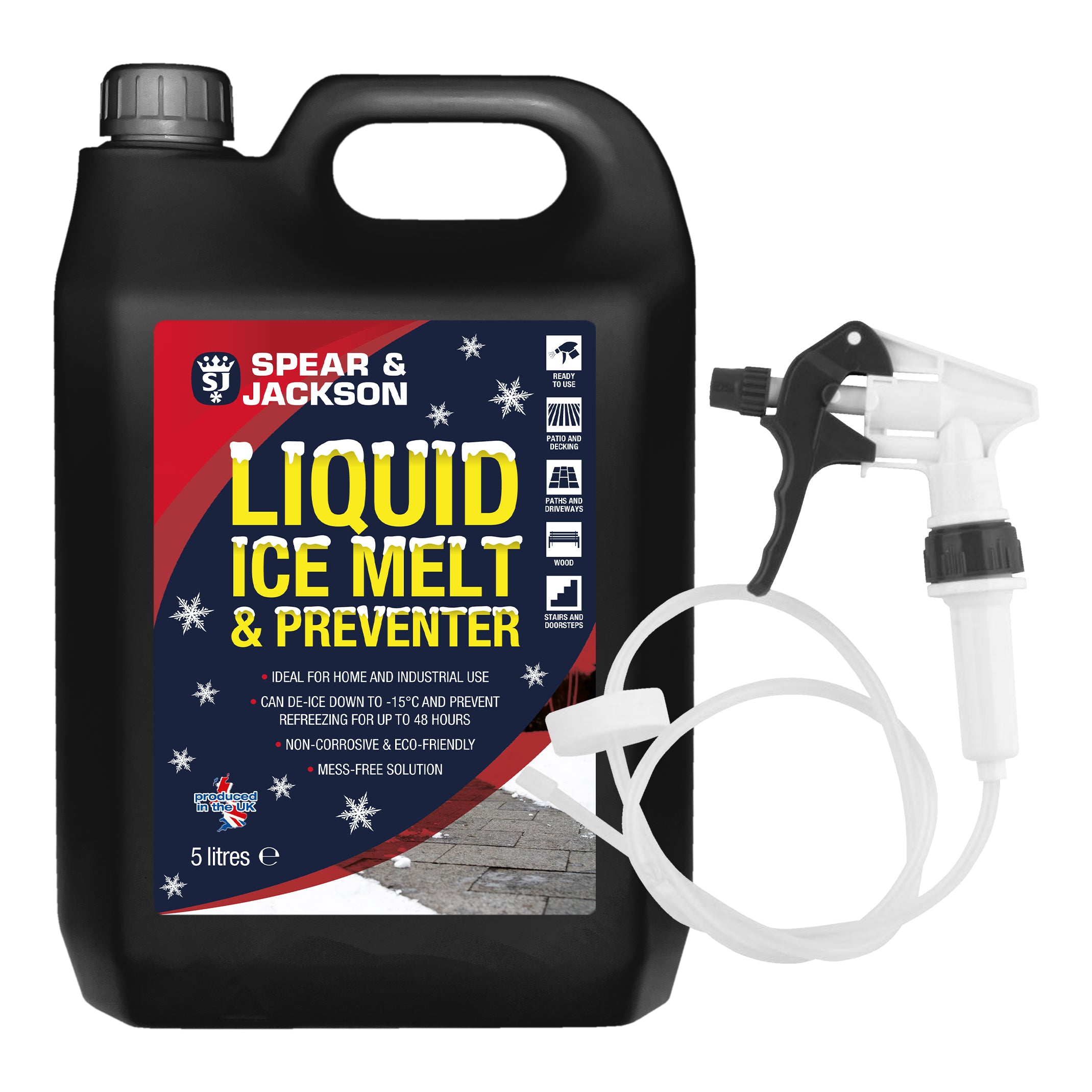 Spear & Jackson Liquid Ice Melt & Preventer 1L + LHT | Home & Cleaning