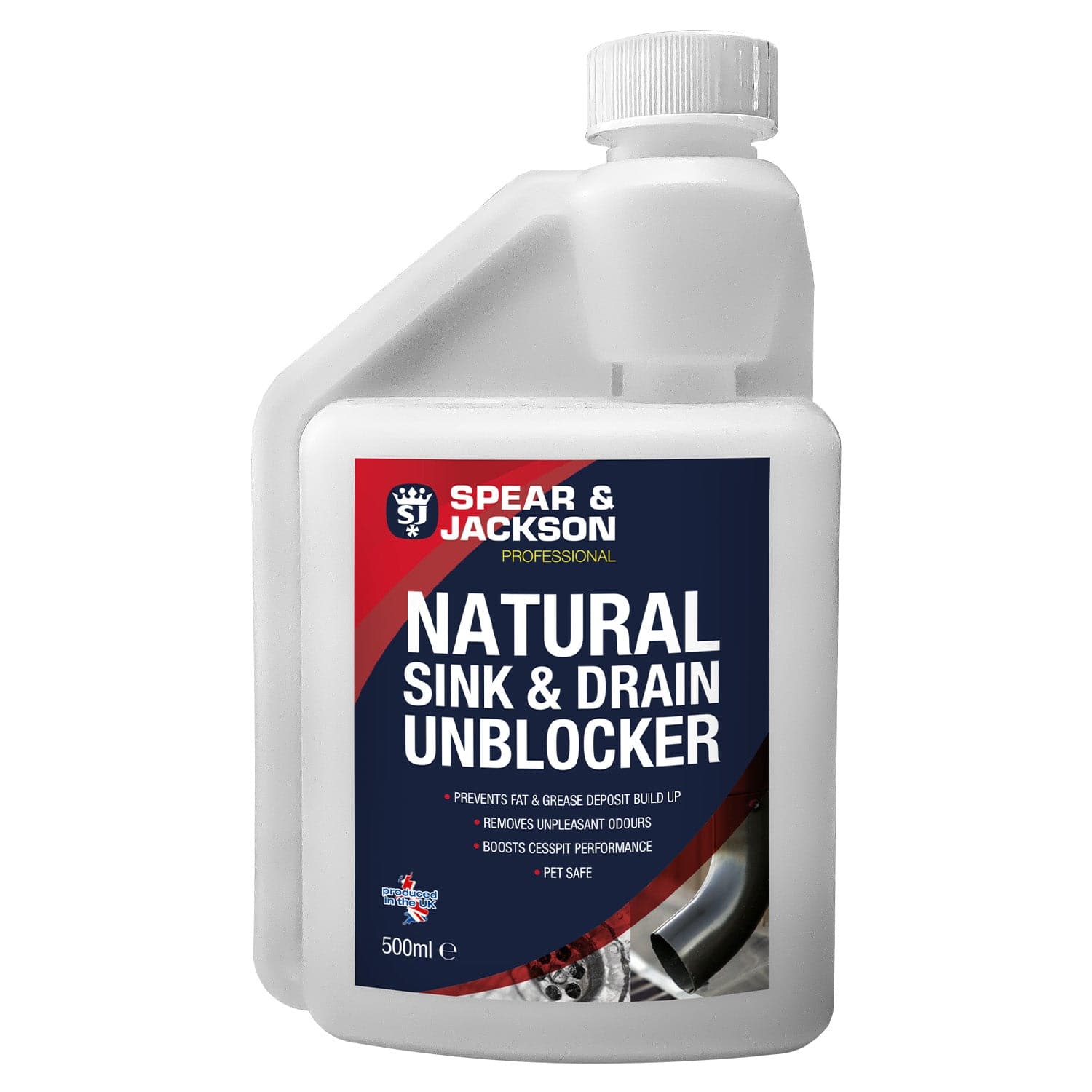Spear & Jackson Natural Sink & Drain Unblocker 500ml