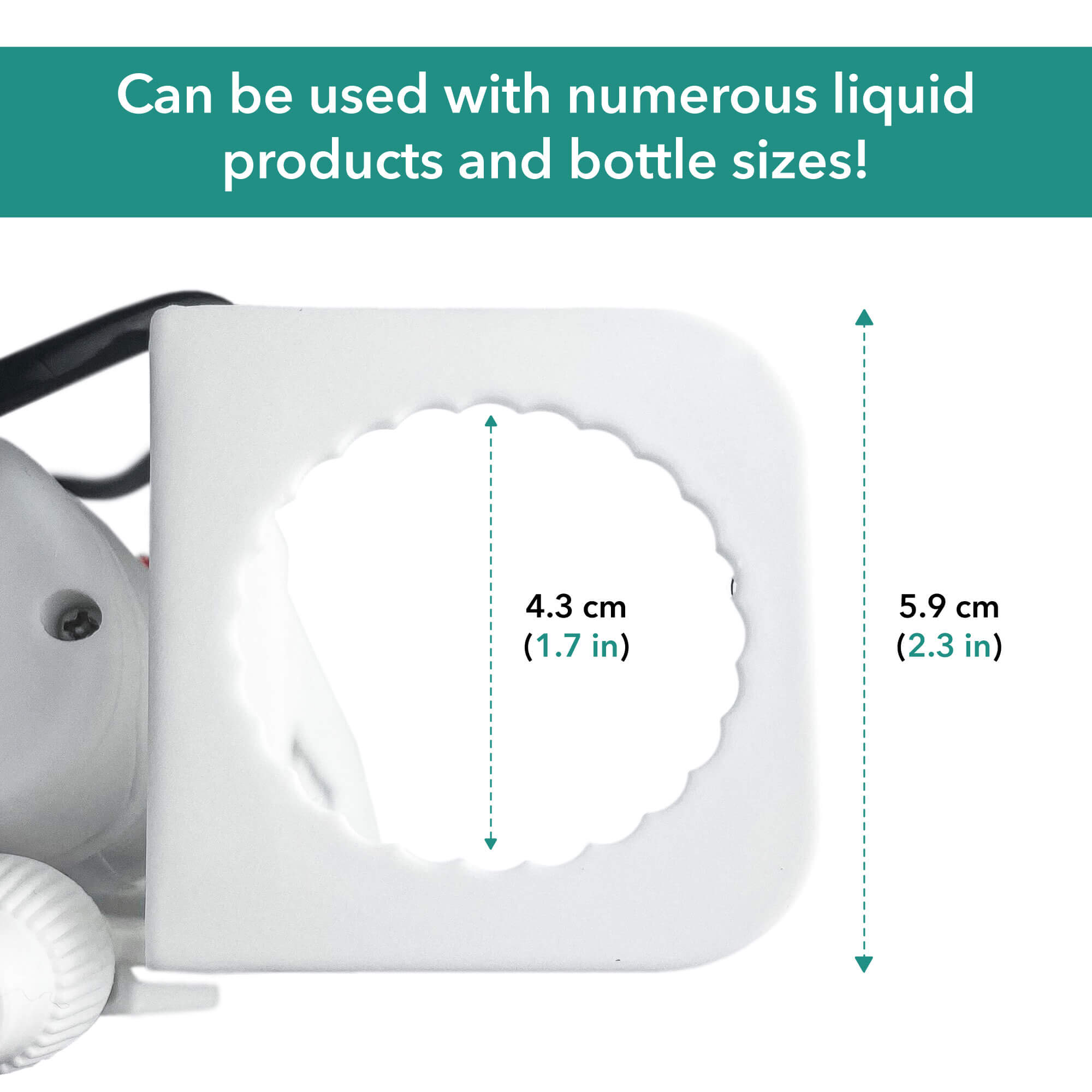 Battery sprayer can be used with numerous liquid products and bottle sizes