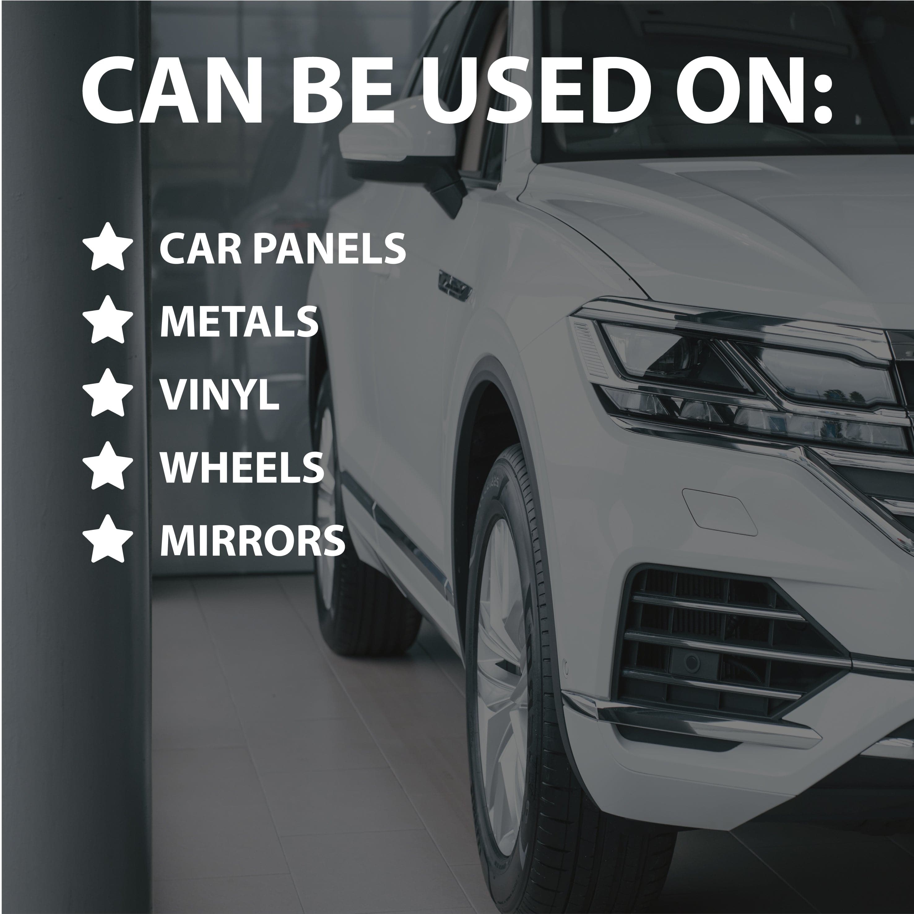 can be used on many surfaces