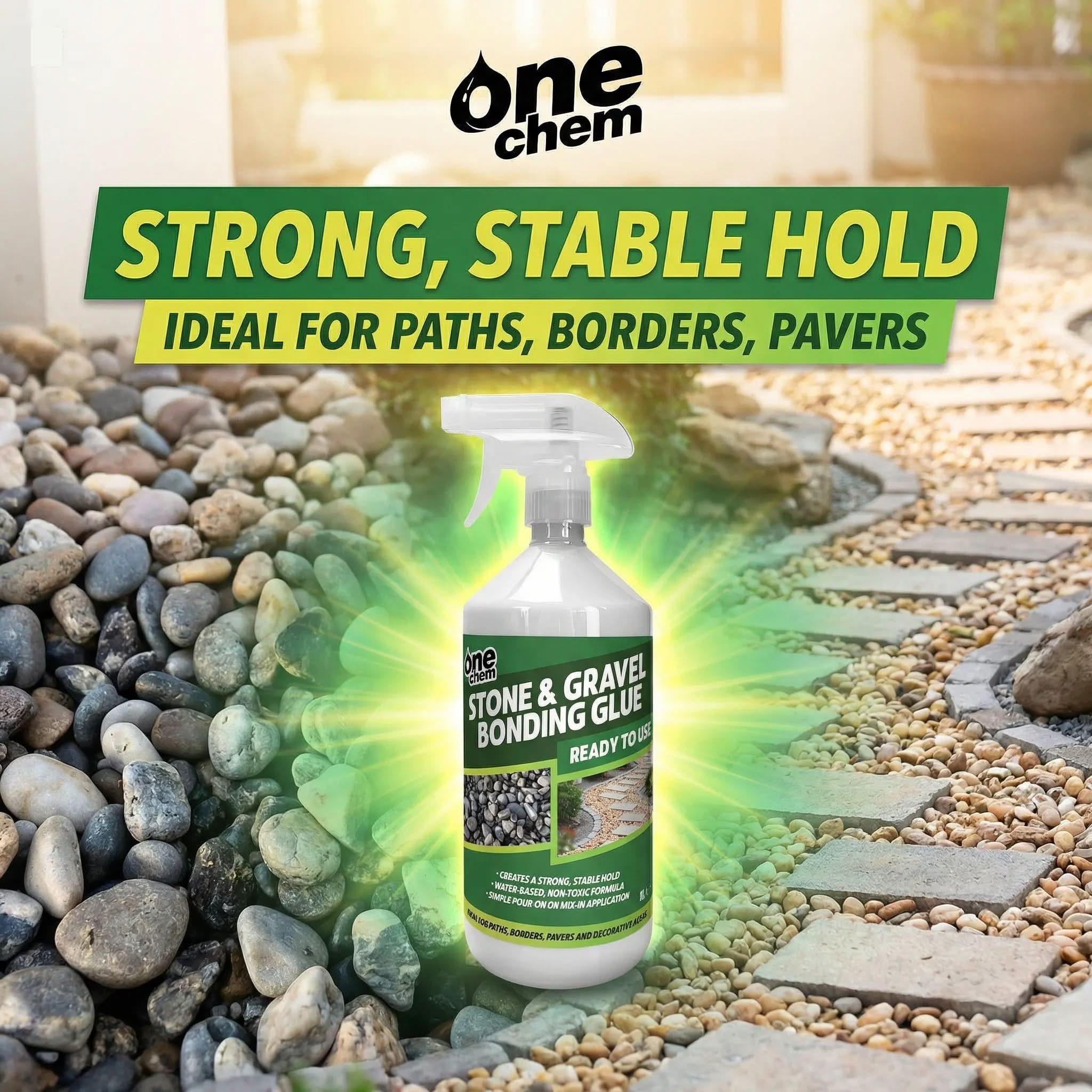 One Chem Stone & Gravel Glue - Ready to Use