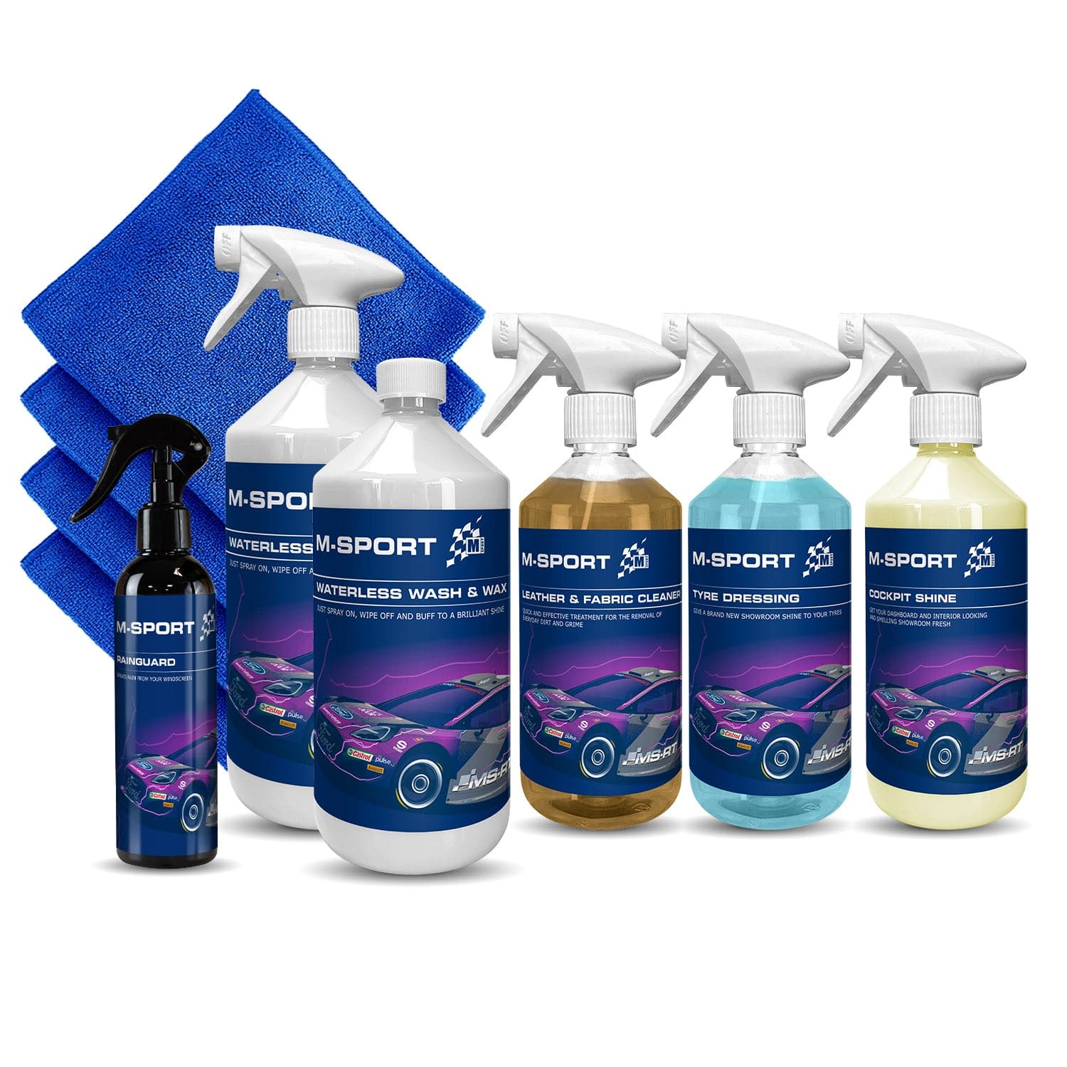 M Sport Car Cleaning Kit, 10 Piece Full Car Care Kit