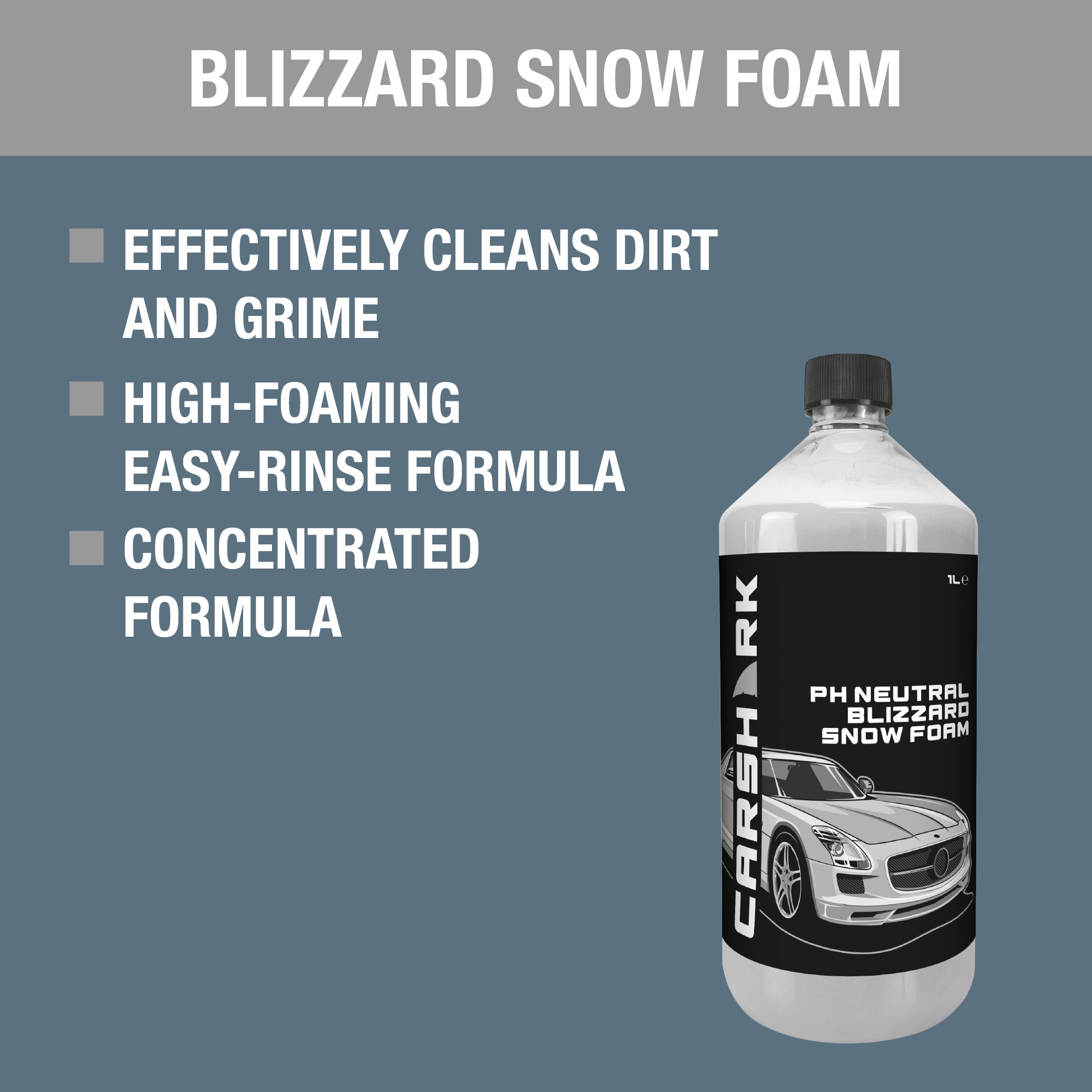 CARSHARK Blizzard Snow Foam 2 x 1 L PH Neutral