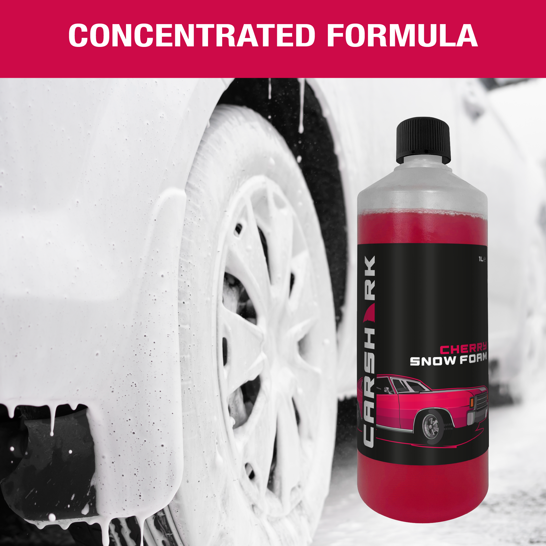 CARSHARK Cherry Snow Foam 1 Litre Concentrate