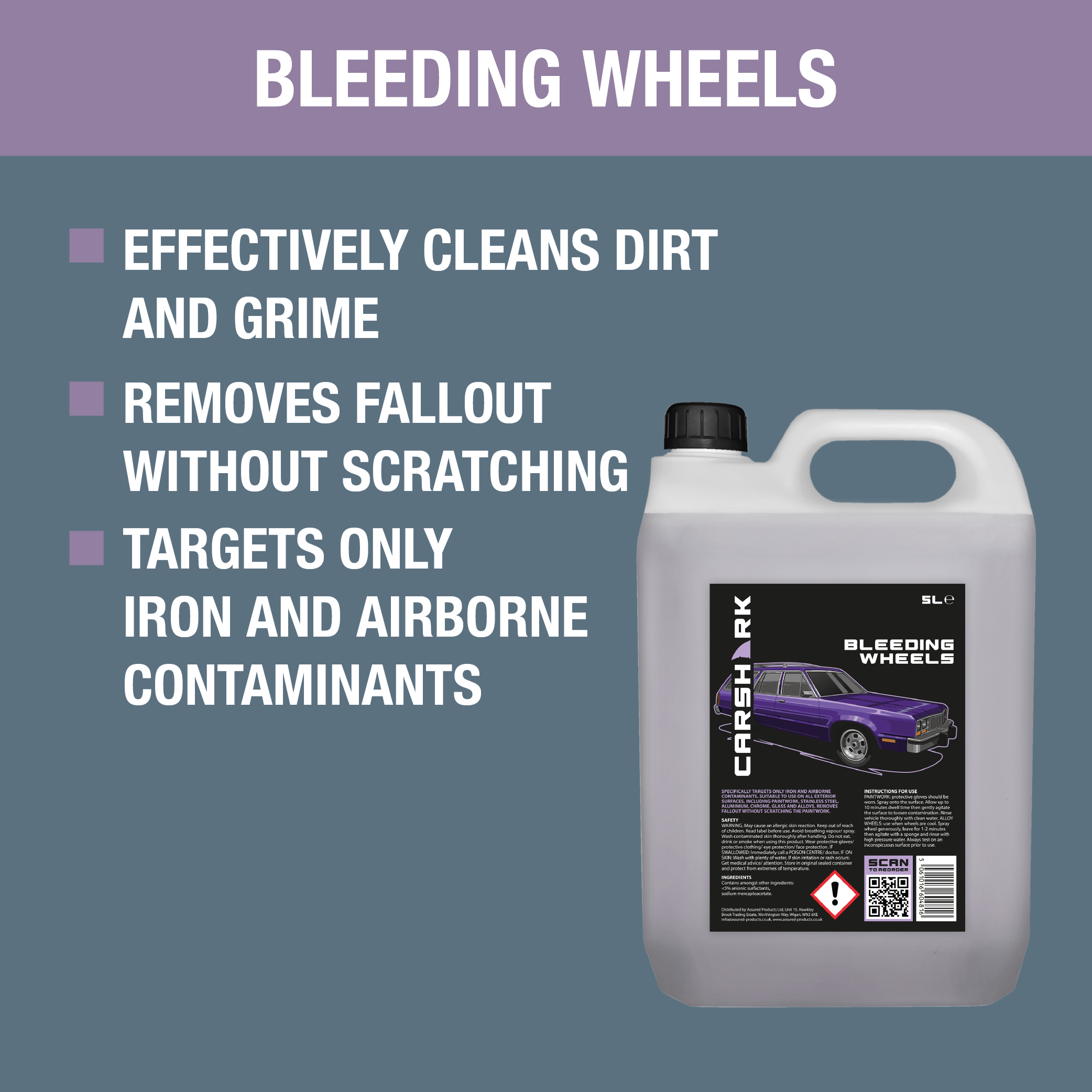 CARSHARK Bleeding Wheels Wheel Cleaner 5 L