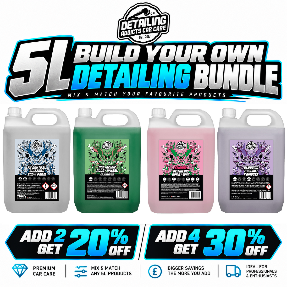 Detailing Addicts Build Your Own 5L Detailing Bundle