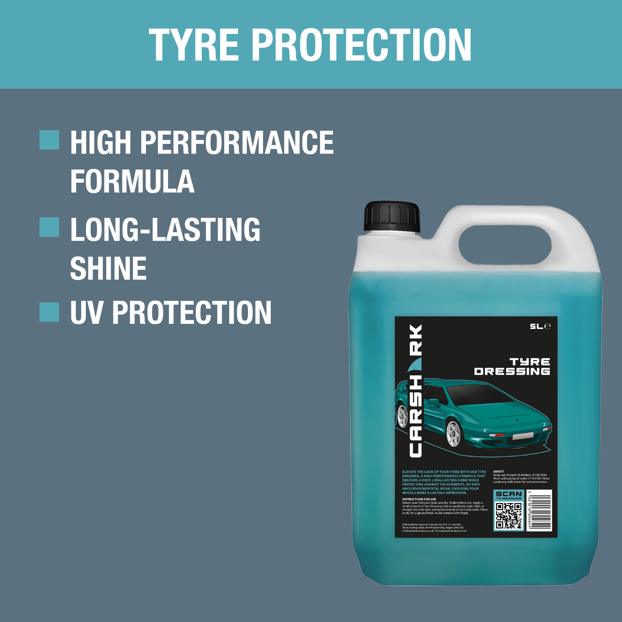 CARSHARK Tyre Dressing 2 x 5 Litre