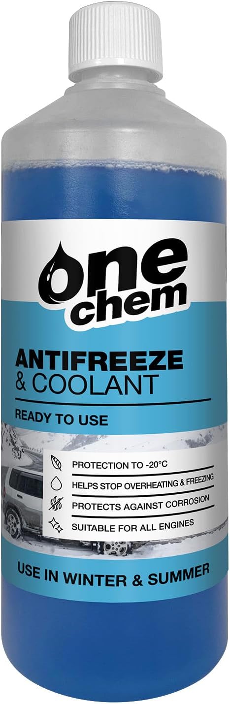 One Chem Antifreeze and Coolant 1L - Effective down to -20°C