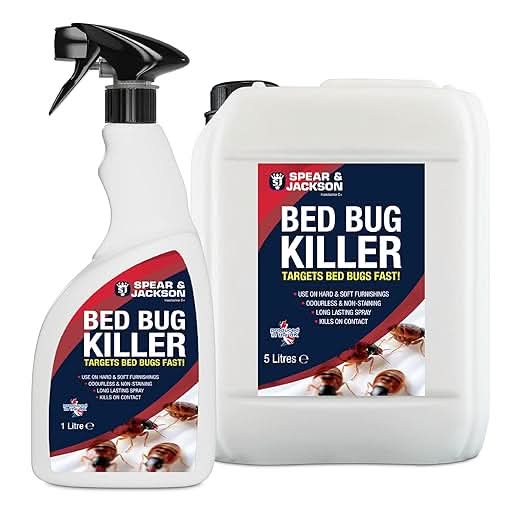 Spear & Jackson Bed Bug Killer, 1L + 5L, Long-Lasting, Odourless, insecticide against Flying and Crawling insects