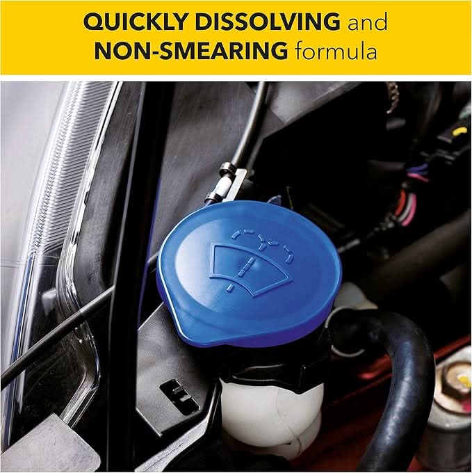 Armor All Screenwash Tabs 1 x 4 Tablets, Makes up to 20L ofAll Seasons Screenwash, Windscreen Washer Tablets