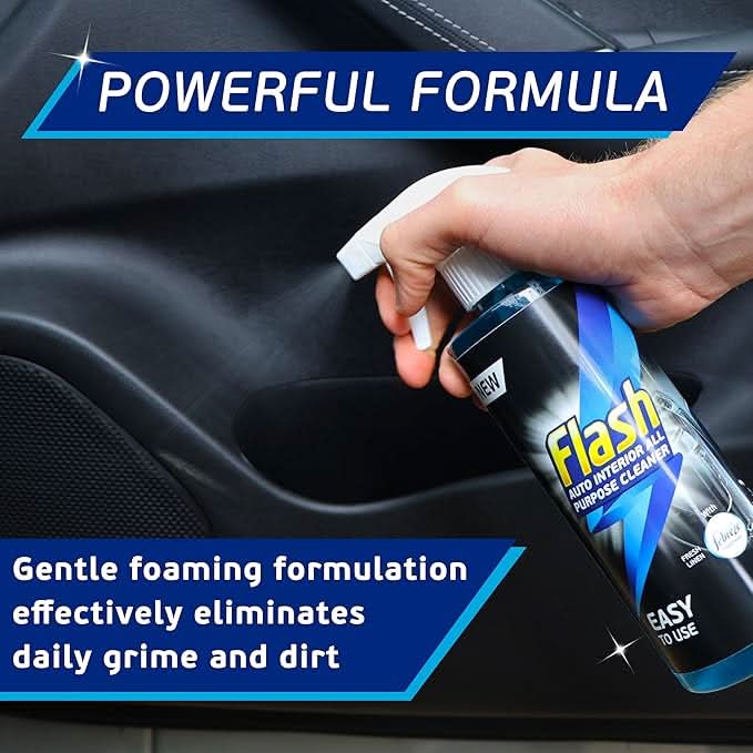 Flash Car Care All-Purpose Interior Cleaner - Febreze Fresh Linen Scent