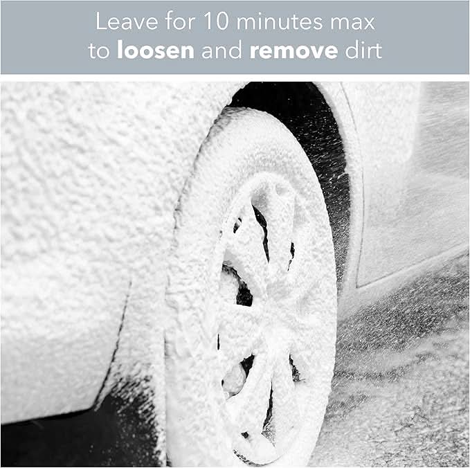 Spear & Jackson Snow Foam Car Cleaner, 5 Litres, High-Foaming Pressure Washer Concentrate, Cherry