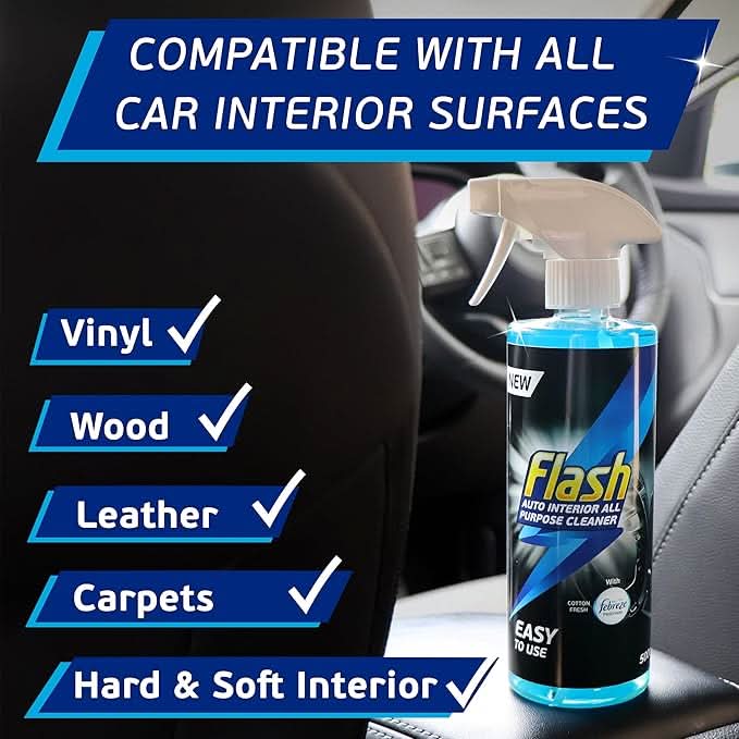 Flash Car Care All-Purpose Interior Cleaner - Febreze Cotton Fresh Scent