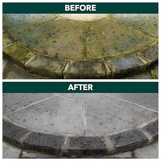 Spear and Jackson - Path Patio and Decking Cleaner 5L Concentrate - Paving sealant and Proofer 5L - 1 x Long Hose Trigger