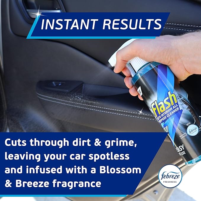Flash Car Care All-Purpose Interior Cleaner - Febreze Blossom & Breeze Scent