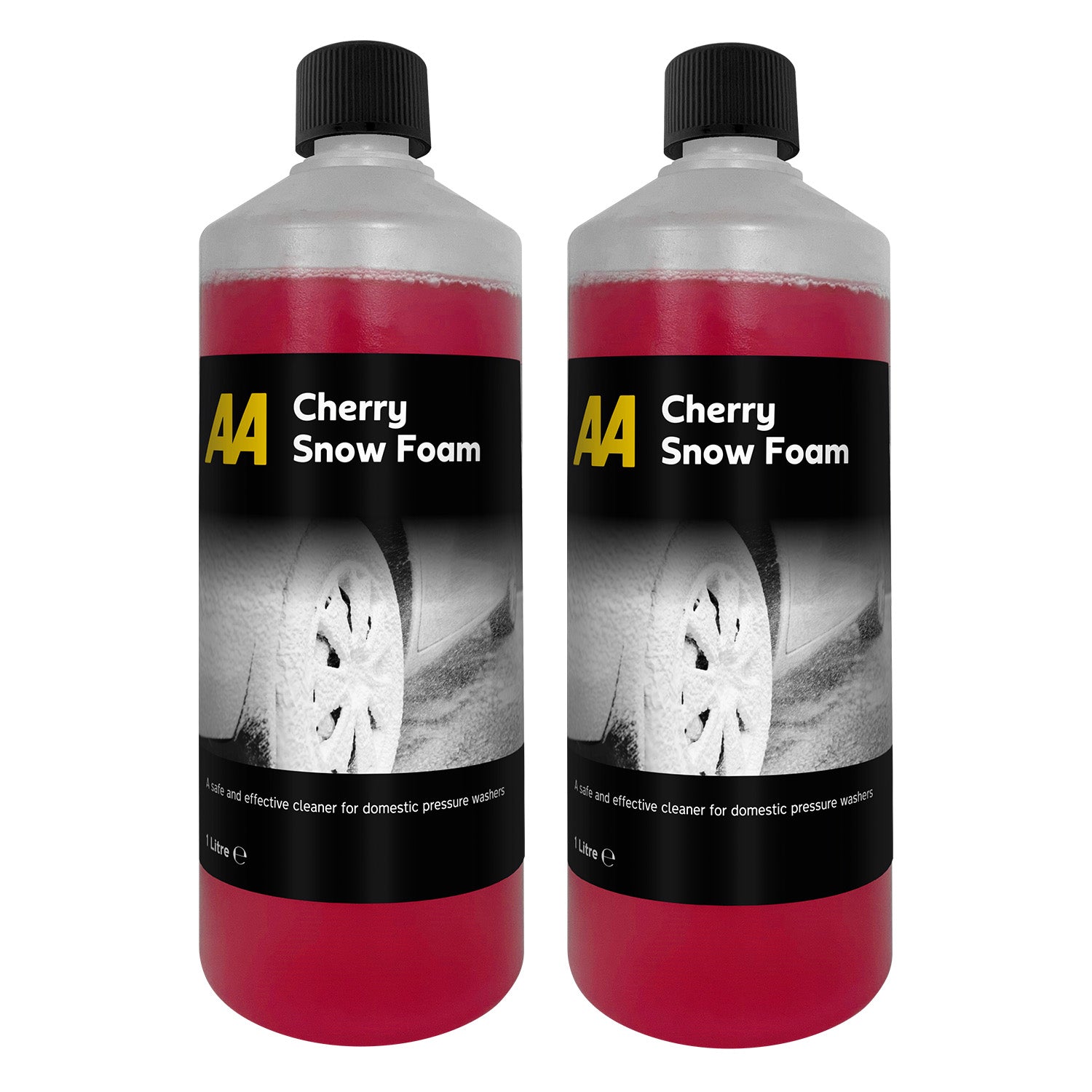 AA Car Essentials Snow Foam 2 x 1 Litre Concentrate, Cherry Fragrance