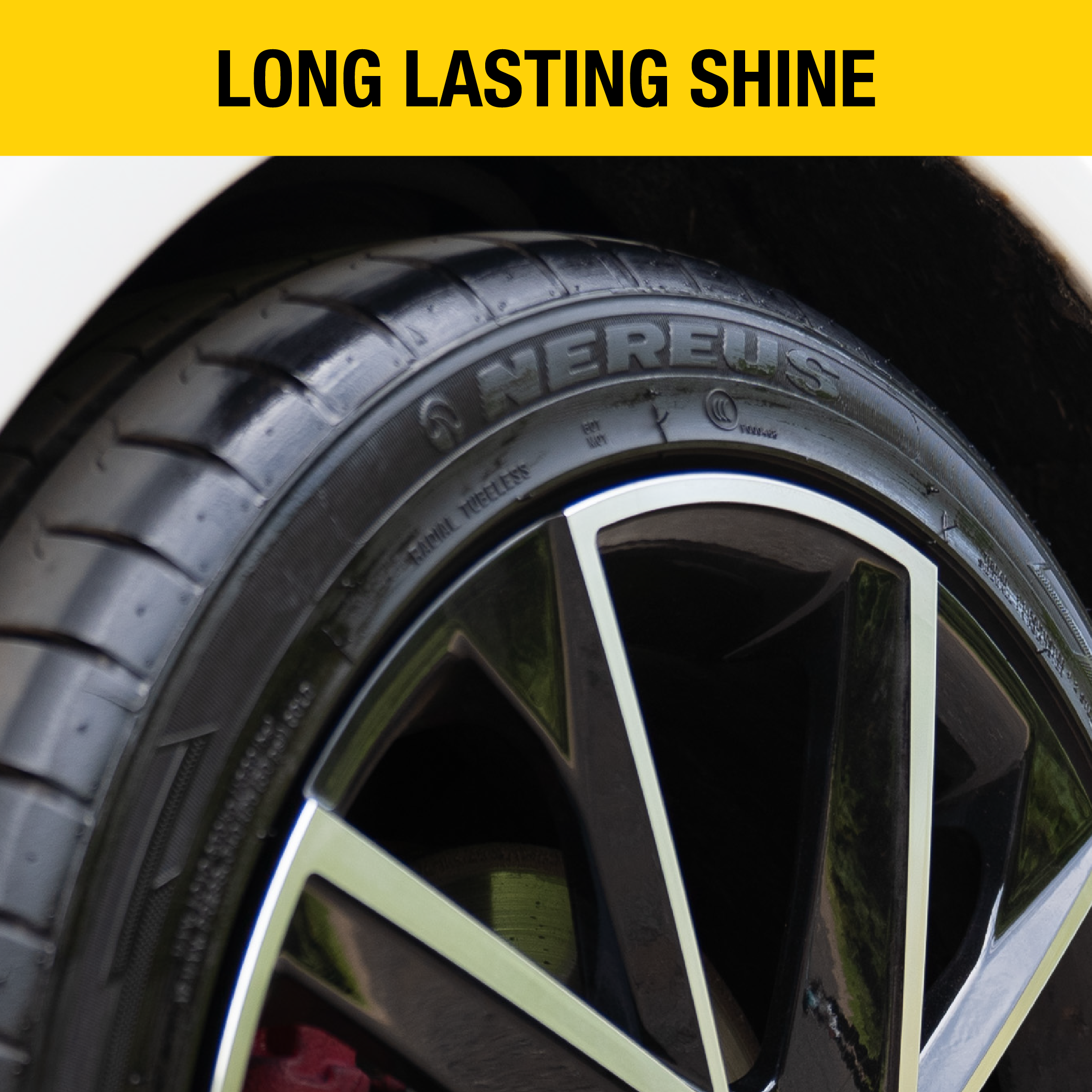 AA Tyre Shine 5 Litre with 2 x Applicator Pad (Black)