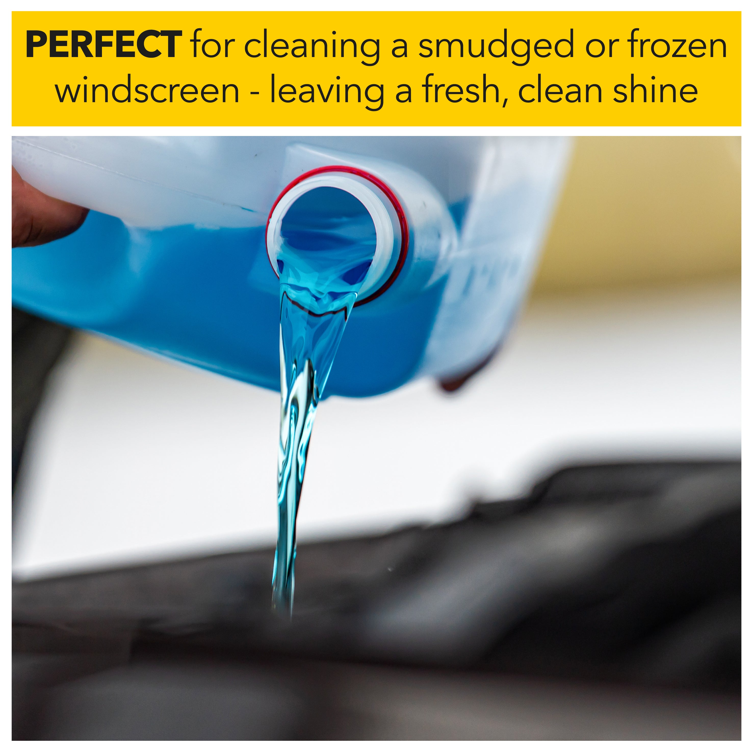 perfect for cleaning a smudged or frozen windscreen - leaving a fresh, clean shine